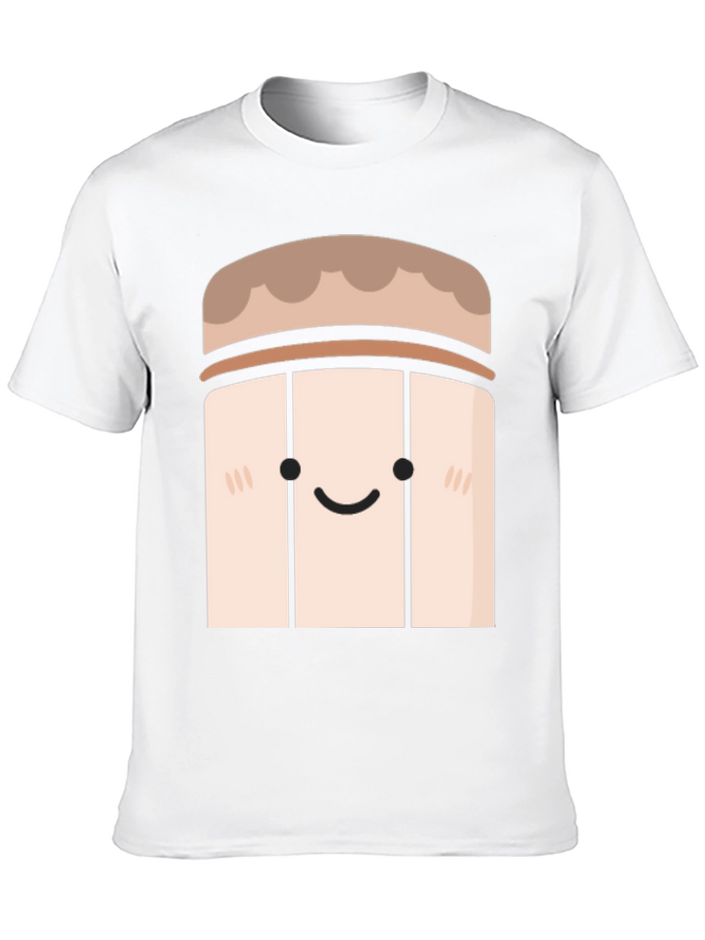 Cute Cartoon Character Black T-Shirt