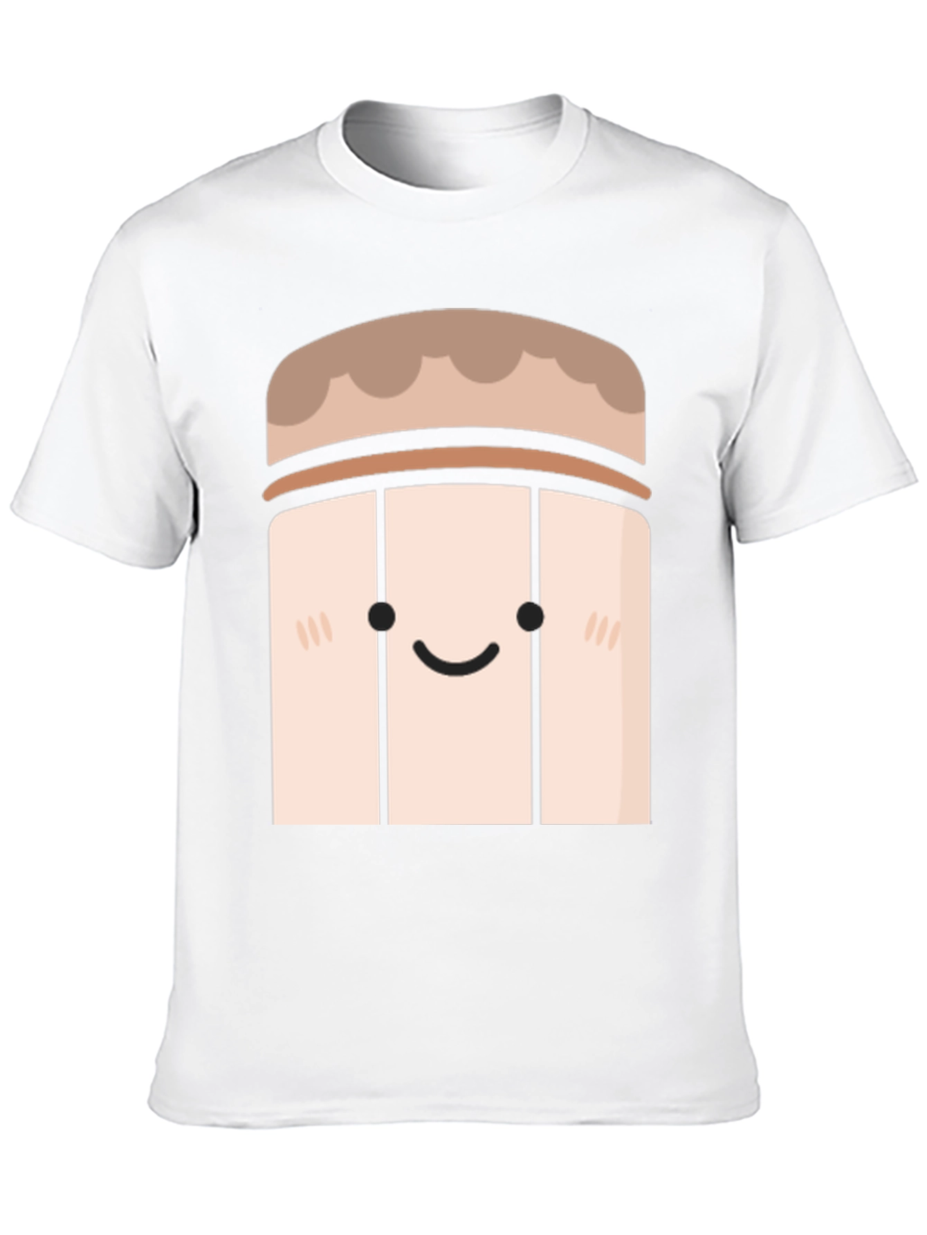 Cute Cartoon Character Black T-Shirt