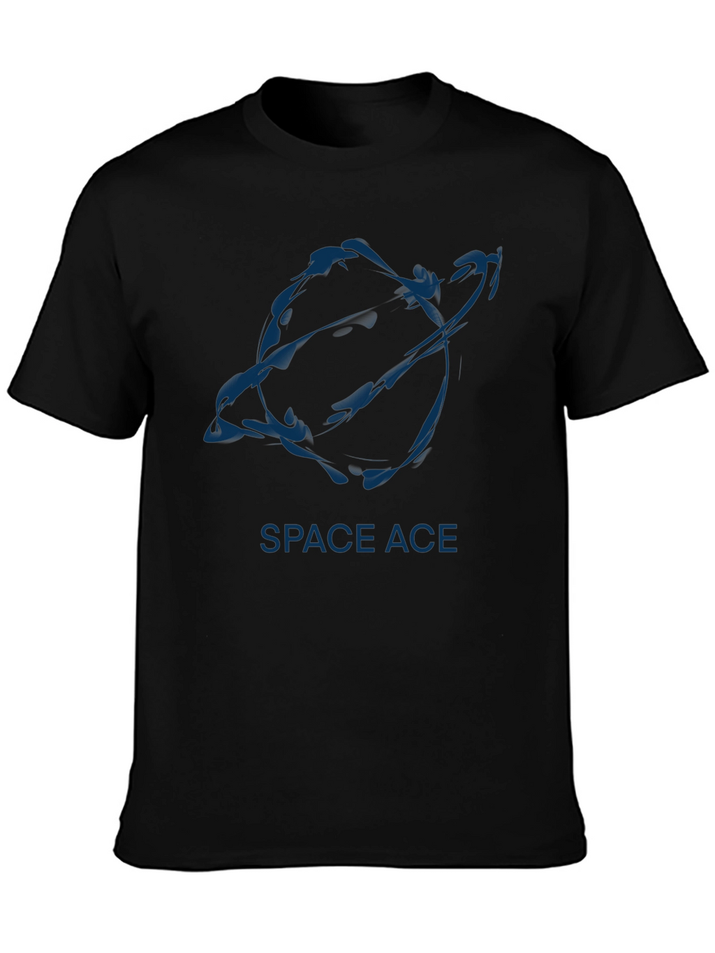 Space Ace Graphic Tee - Stylish Black T-Shirt