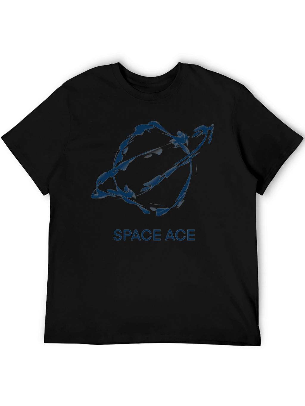 Space Ace Graphic Tee - Stylish Black T-Shirt