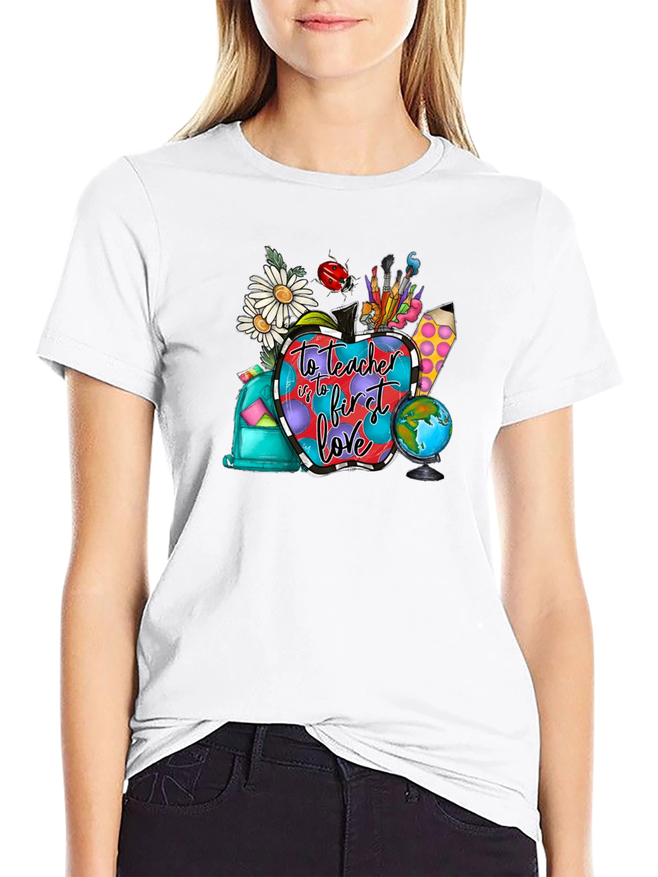 Teacher First Love Graphic T-Shirt