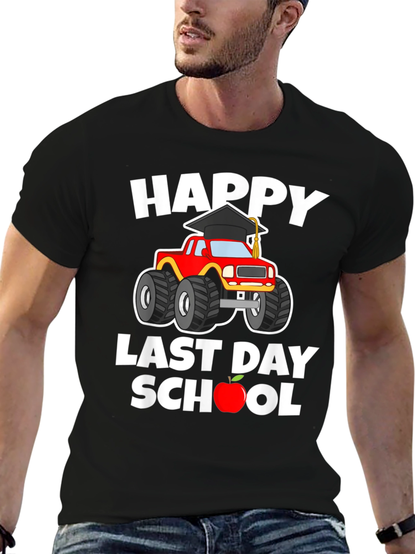 Happy Last Day of School Monster Truck T-Shirt