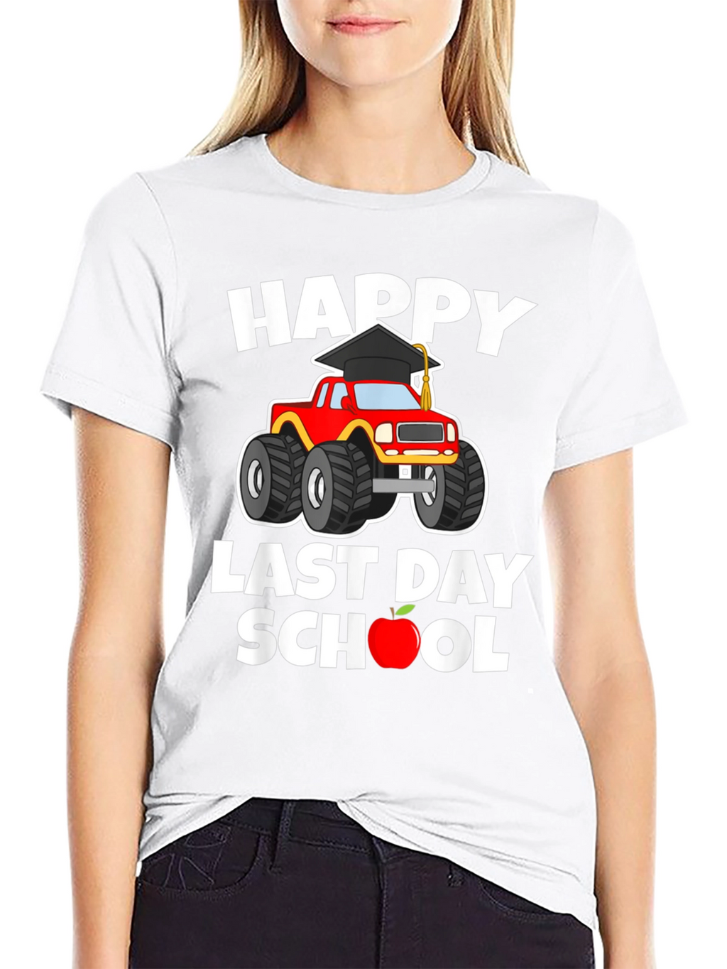 Happy Last Day of School Monster Truck T-Shirt