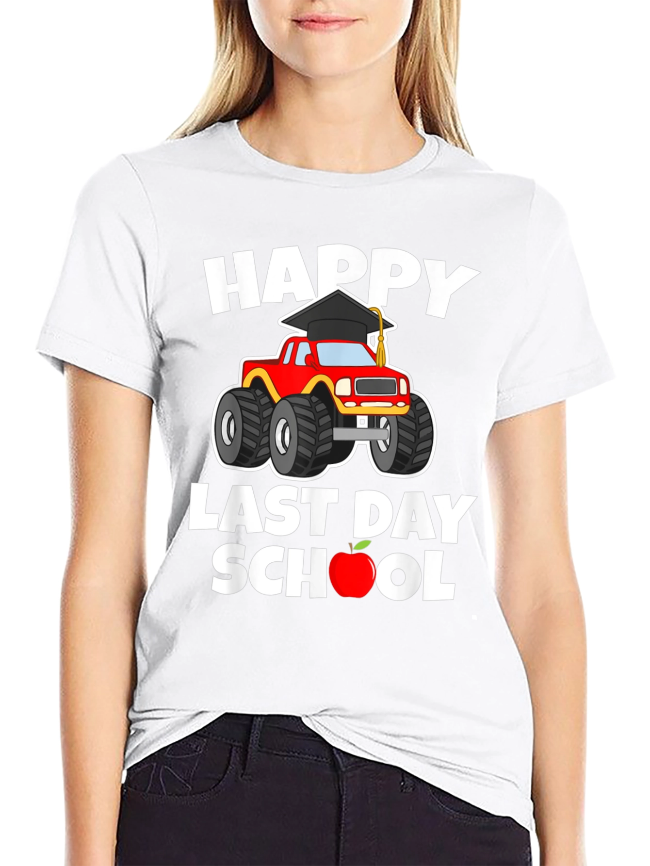 Happy Last Day of School Monster Truck T-Shirt