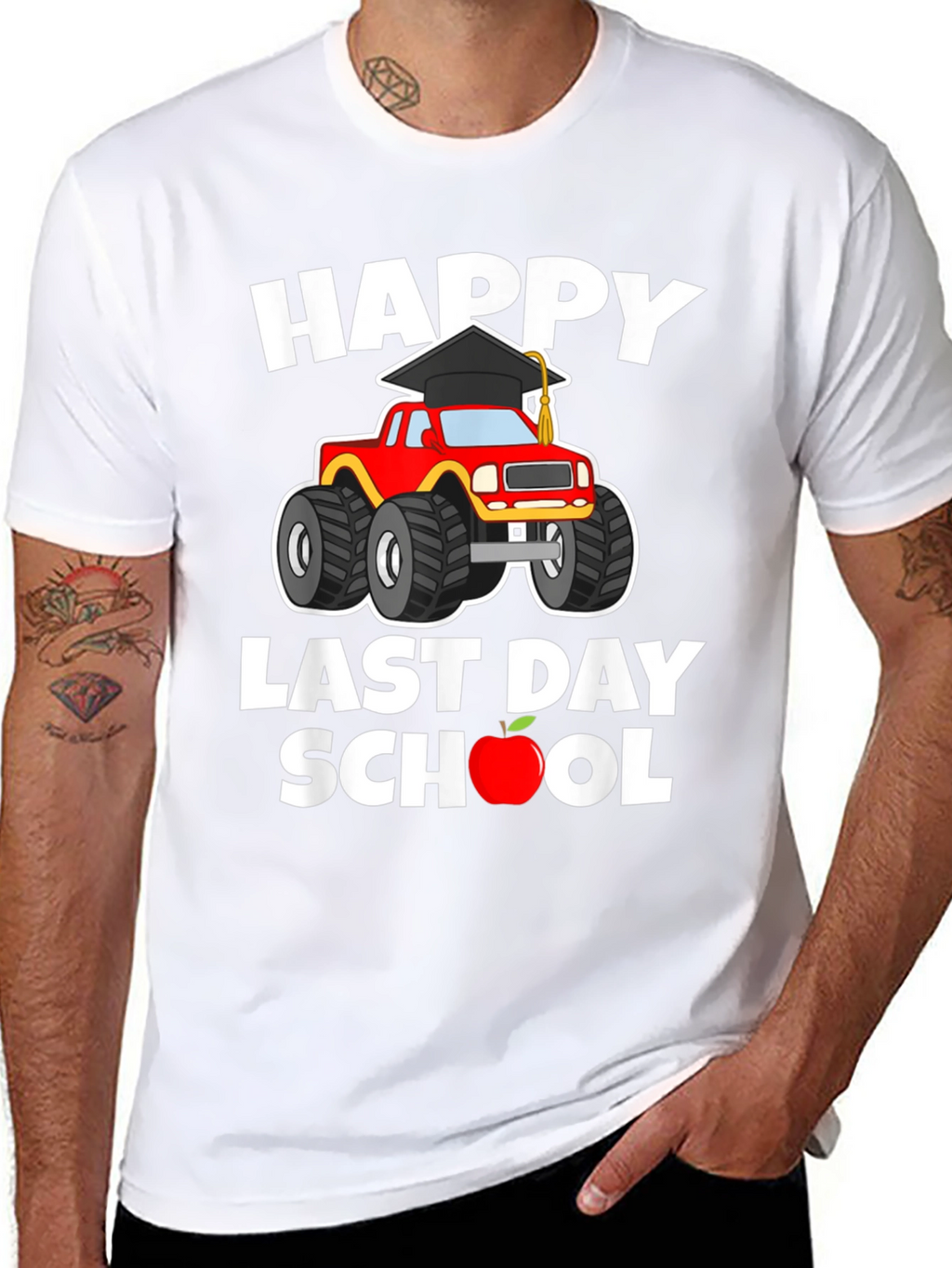 Happy Last Day of School Monster Truck T-Shirt