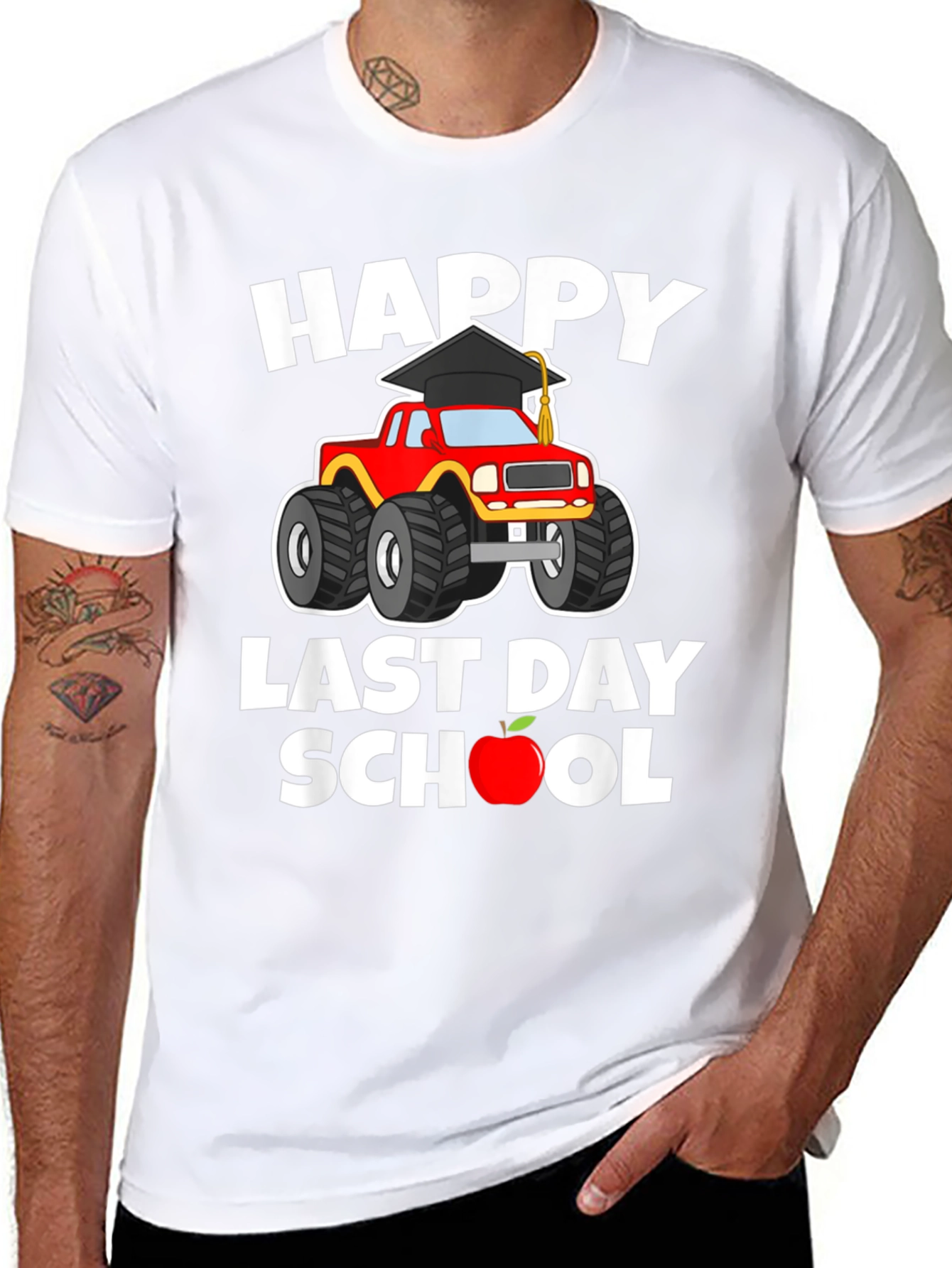Happy Last Day of School Monster Truck T-Shirt