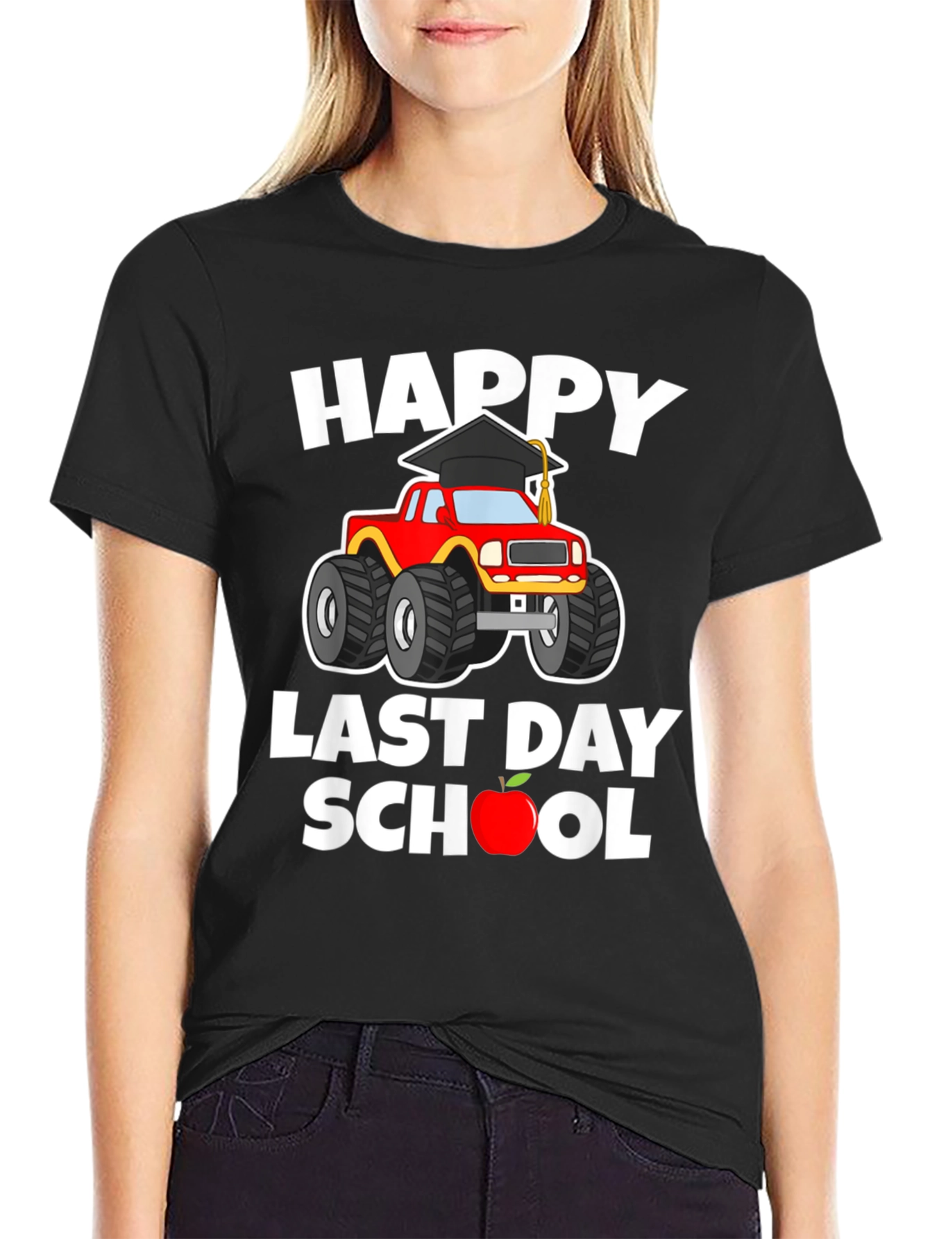 Happy Last Day of School Monster Truck T-Shirt