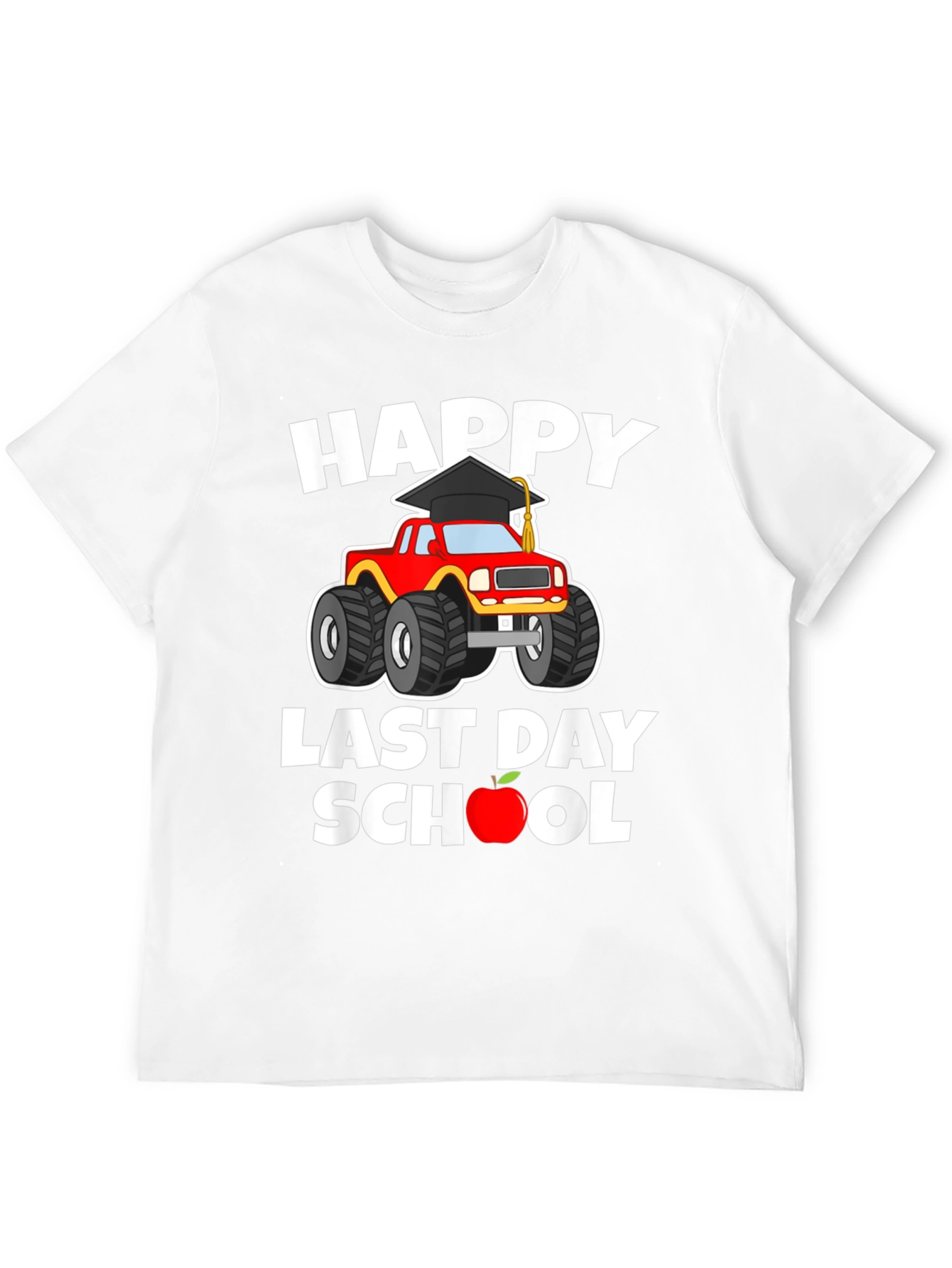 Happy Last Day of School Monster Truck T-Shirt