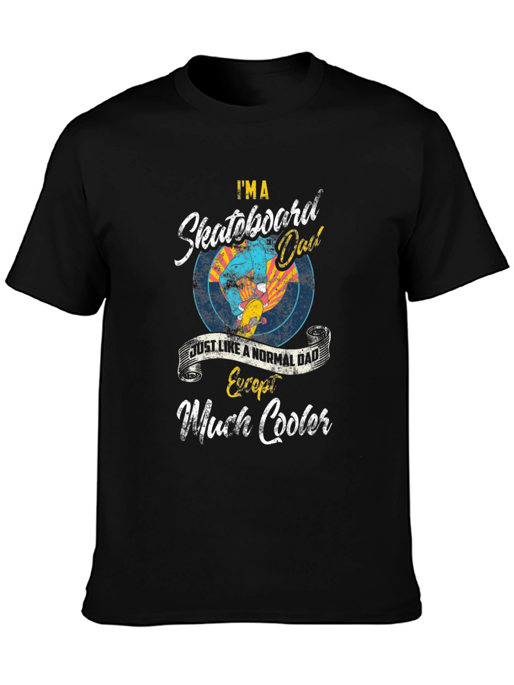 Skateboard Dad T-Shirt - Cool Fathers Day Gift