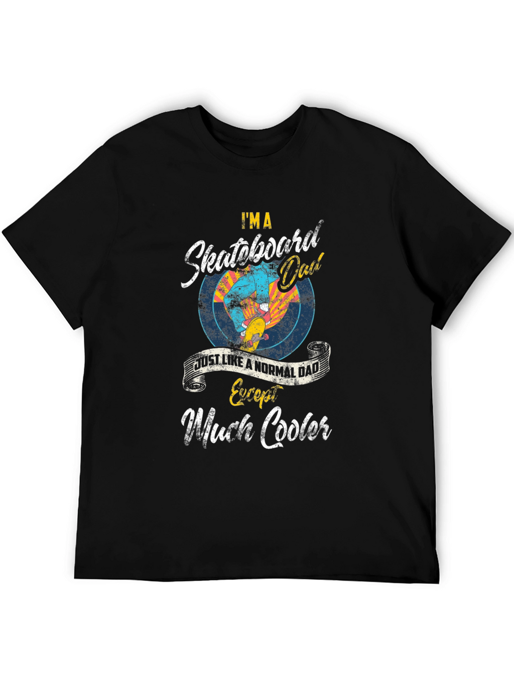 Skateboard Dad T-Shirt - Cool Fathers Day Gift