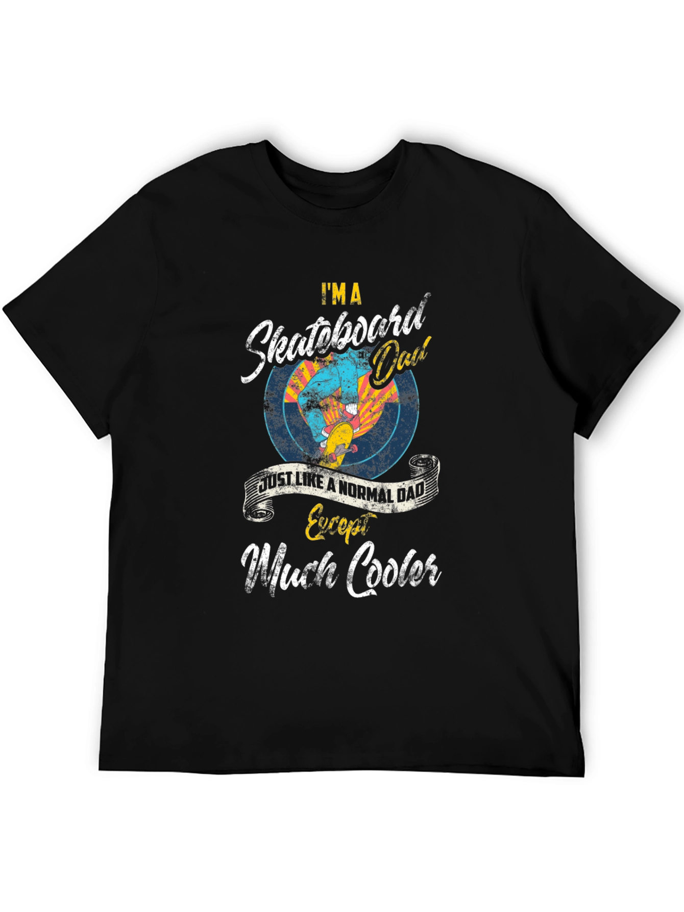 Skateboard Dad T-Shirt - Cool Fathers Day Gift