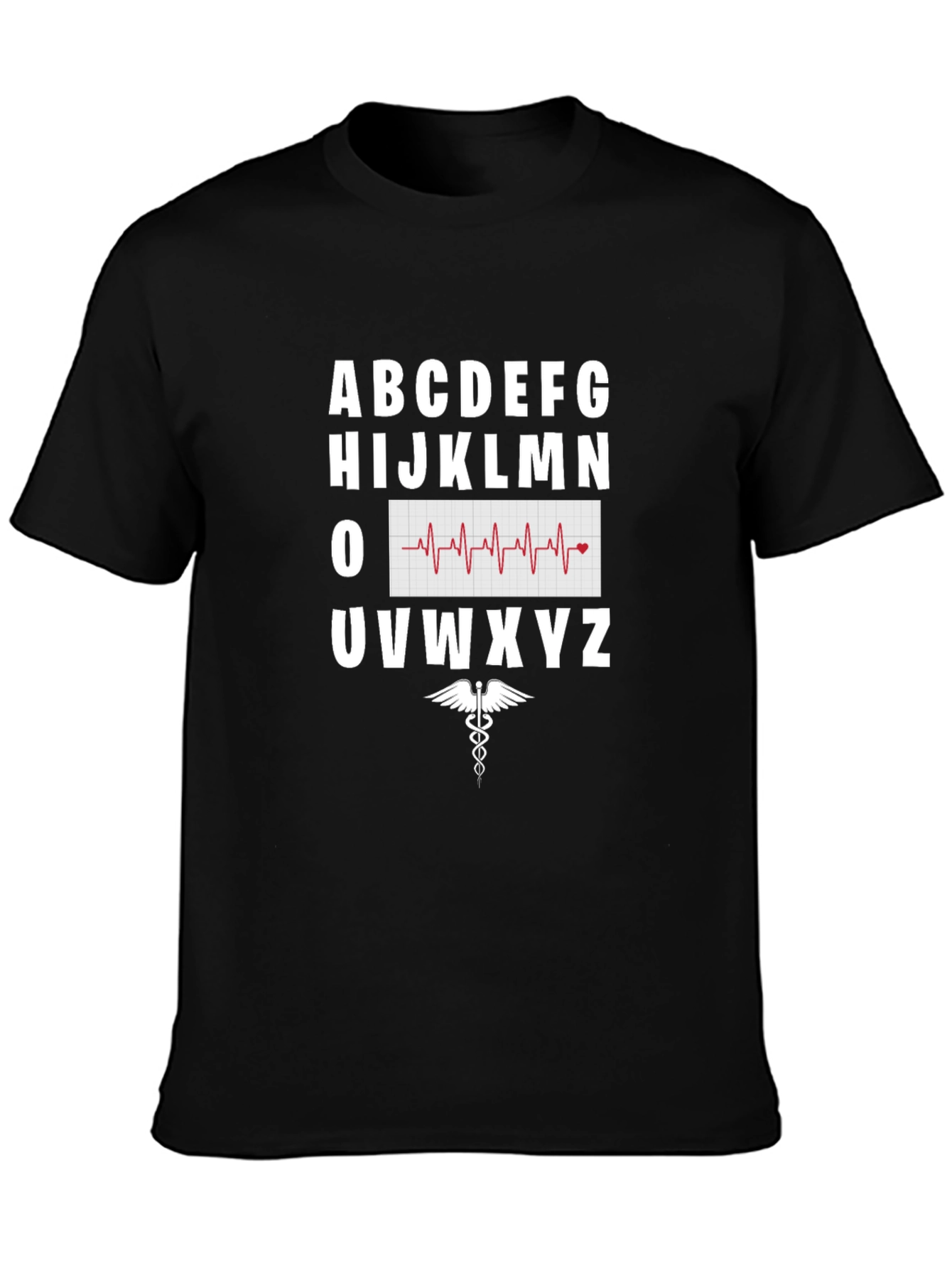 Healthcare Alphabet Tee - Heartbeat Nurse Doctor Shirt