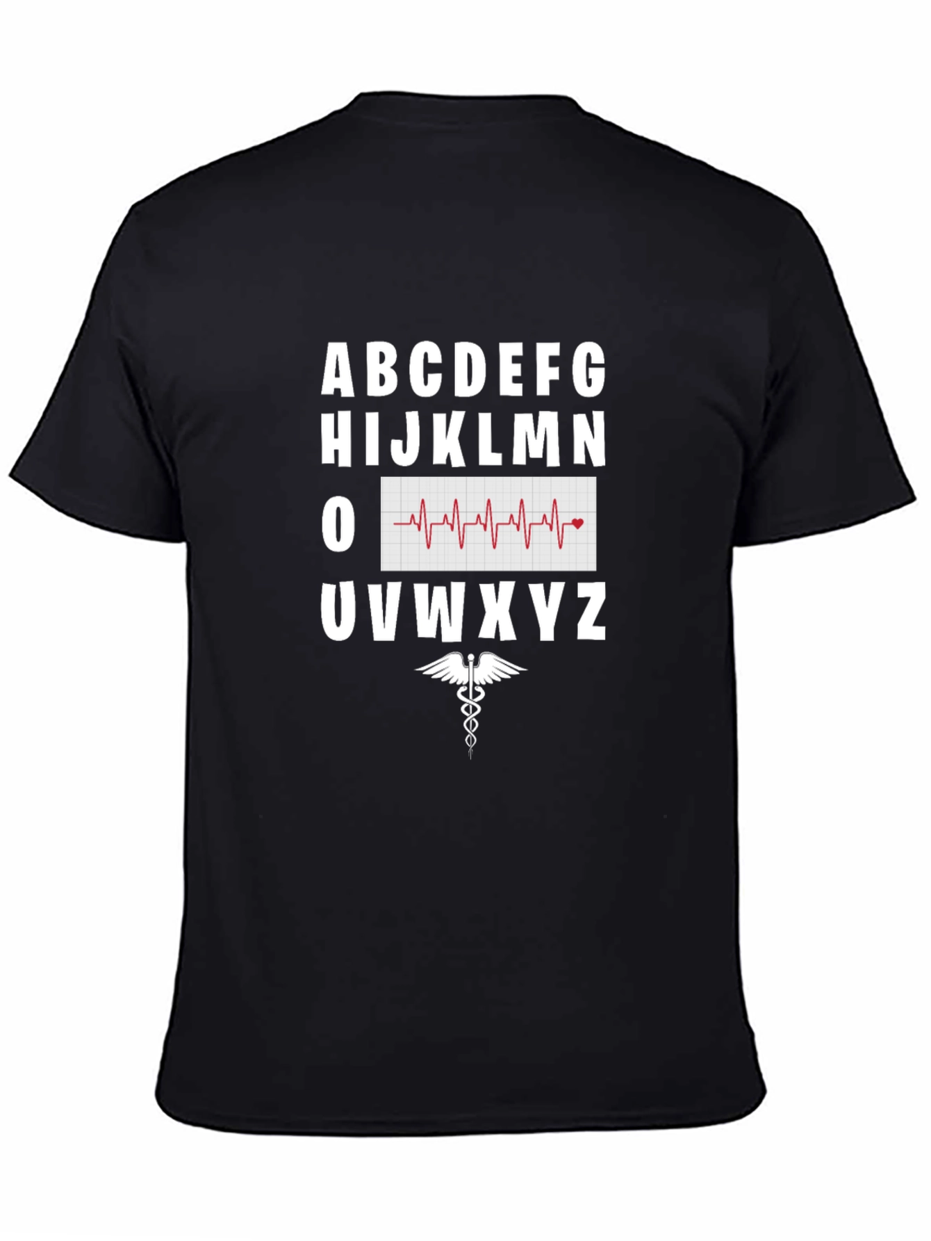 Healthcare Alphabet Tee - Heartbeat Nurse Doctor Shirt