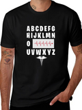 Healthcare Alphabet Tee - Heartbeat Nurse Doctor Shirt