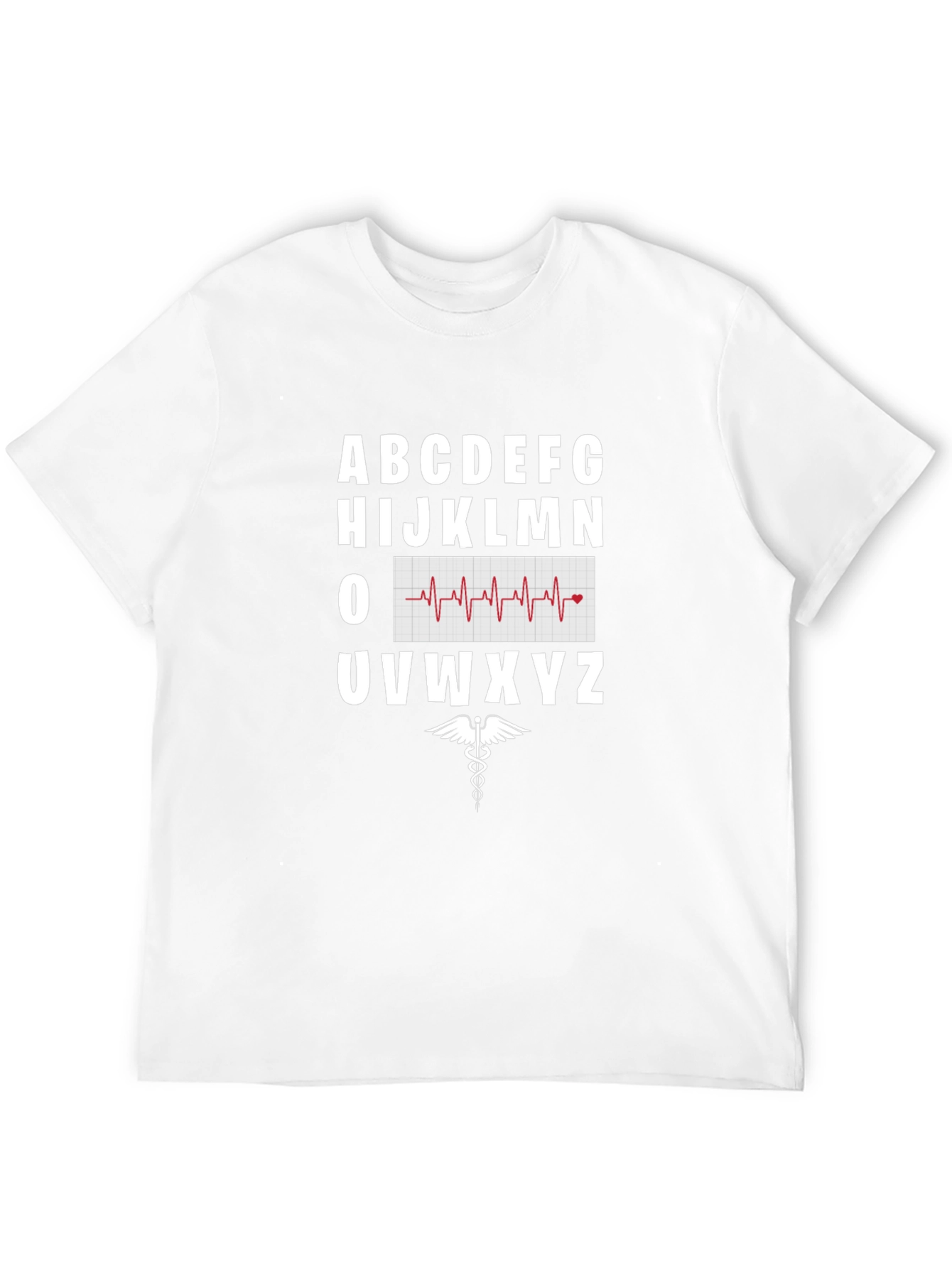 Healthcare Alphabet Tee - Heartbeat Nurse Doctor Shirt