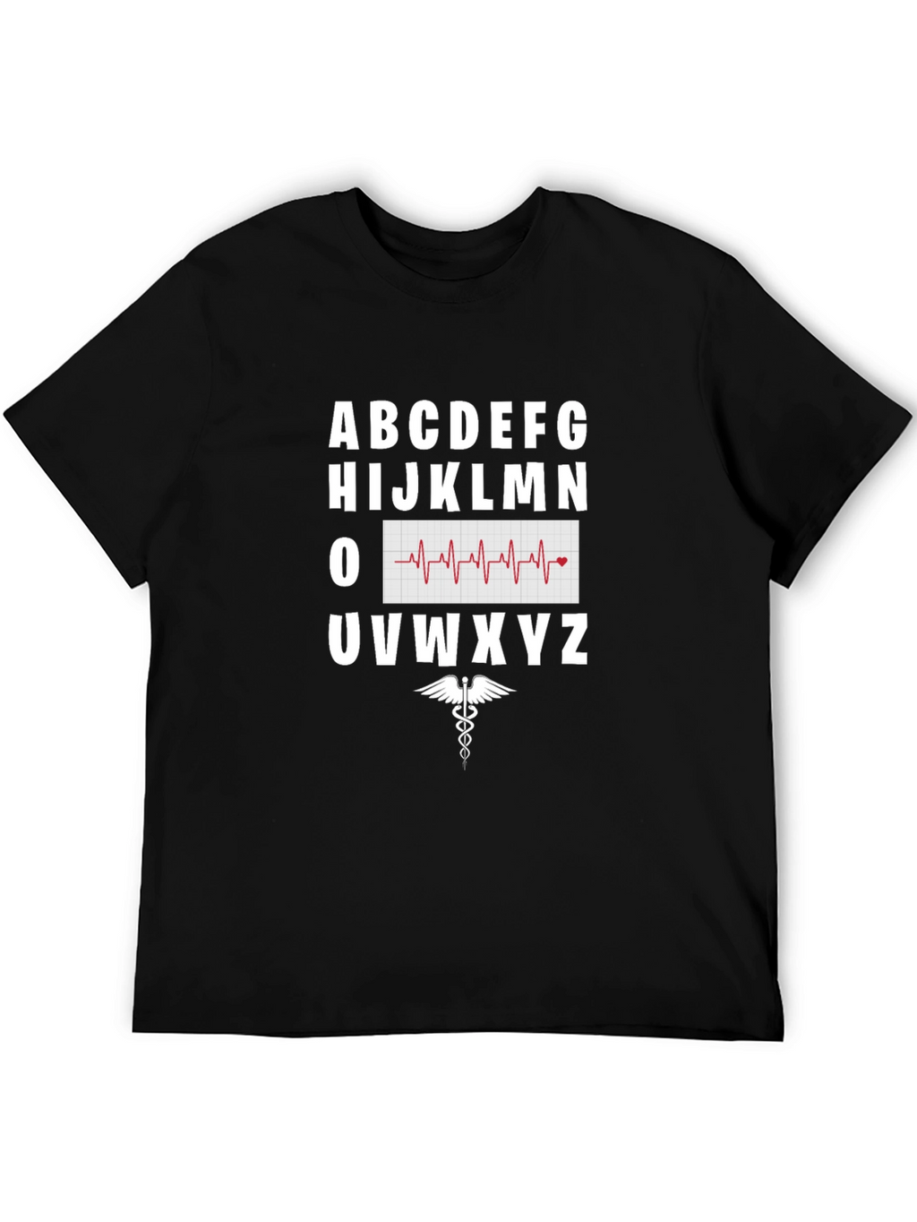 Healthcare Alphabet Tee - Heartbeat Nurse Doctor Shirt