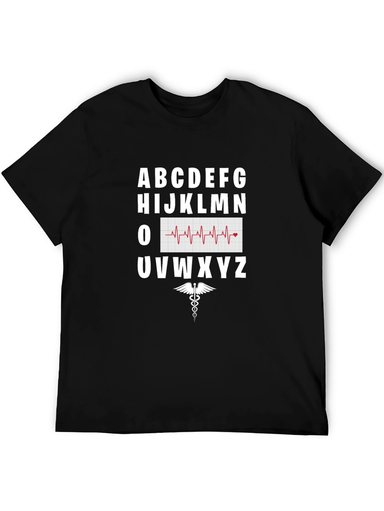 Healthcare Alphabet Tee - Heartbeat Nurse Doctor Shirt