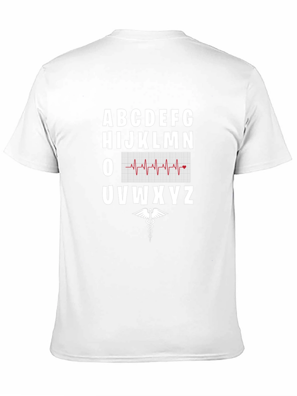Healthcare Alphabet Tee - Heartbeat Nurse Doctor Shirt