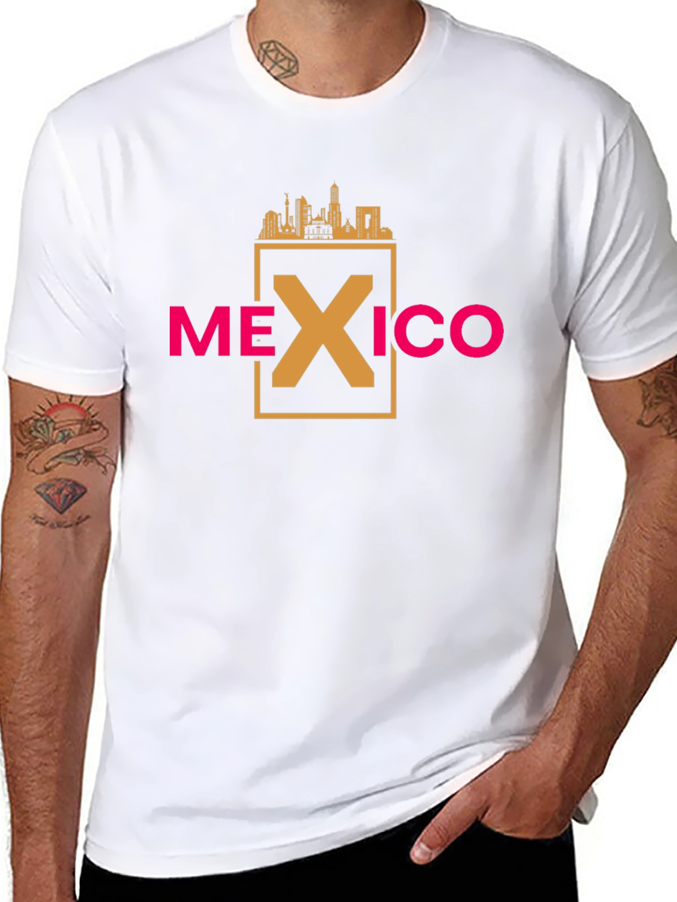Mexico City Skyline Tee - Graphic Print T-Shirt