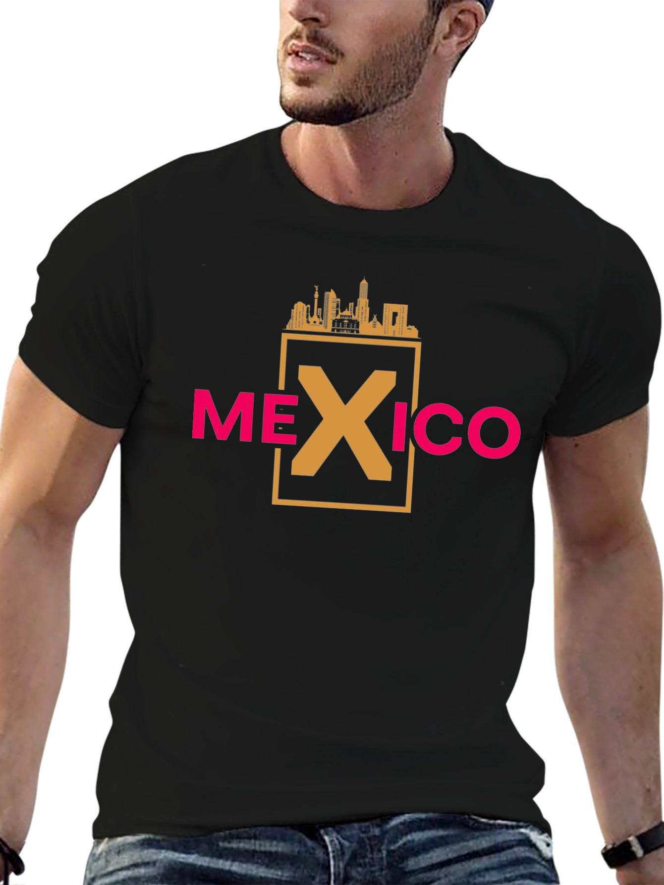 Mexico City Skyline Tee - Graphic Print T-Shirt