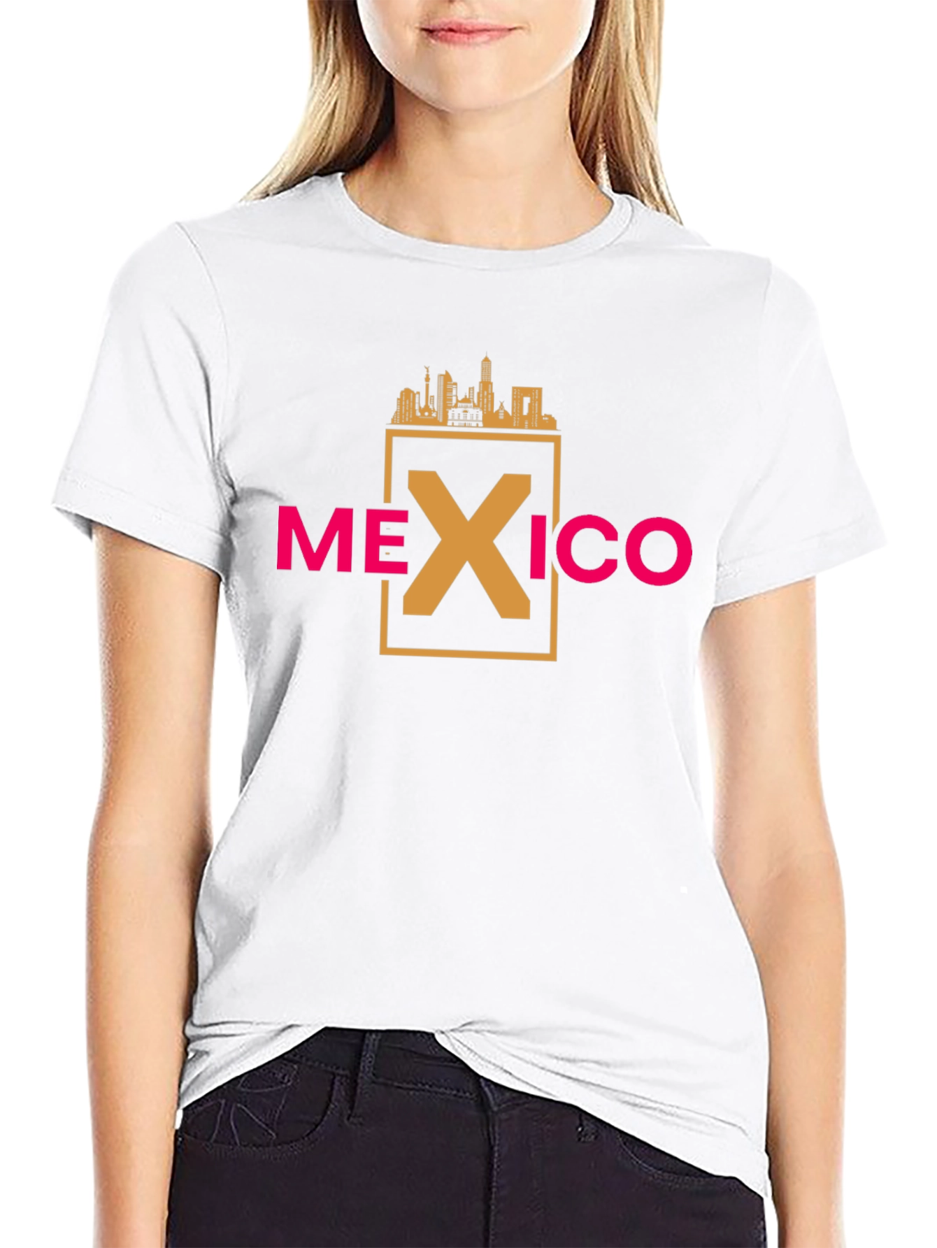 Mexico City Skyline Tee - Graphic Print T-Shirt