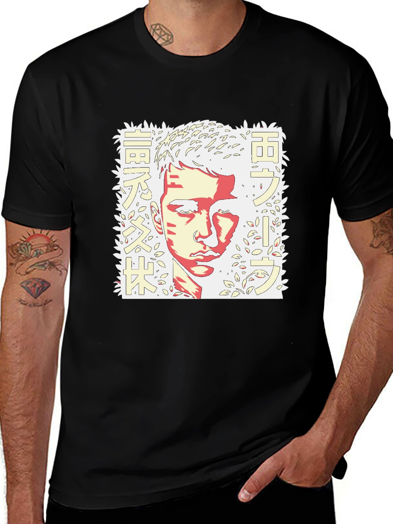 Anime Graphic Print T-Shirt
