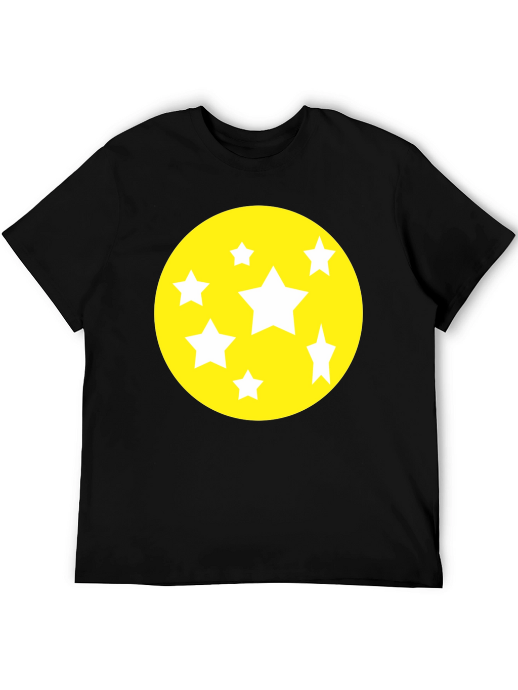 Starry Graphic Tee - Black Cotton Comfort