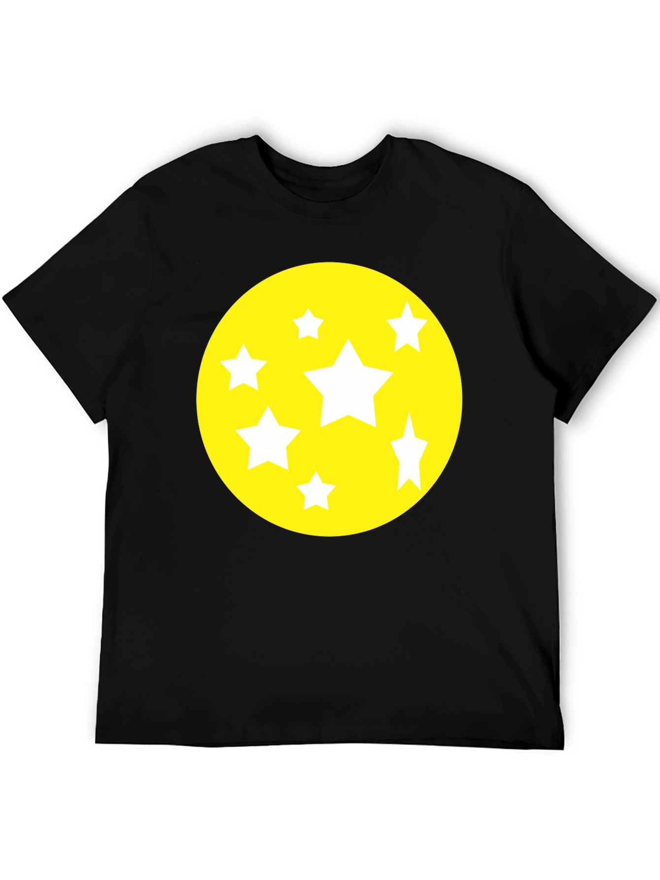 Starry Graphic Tee - Black Cotton Comfort