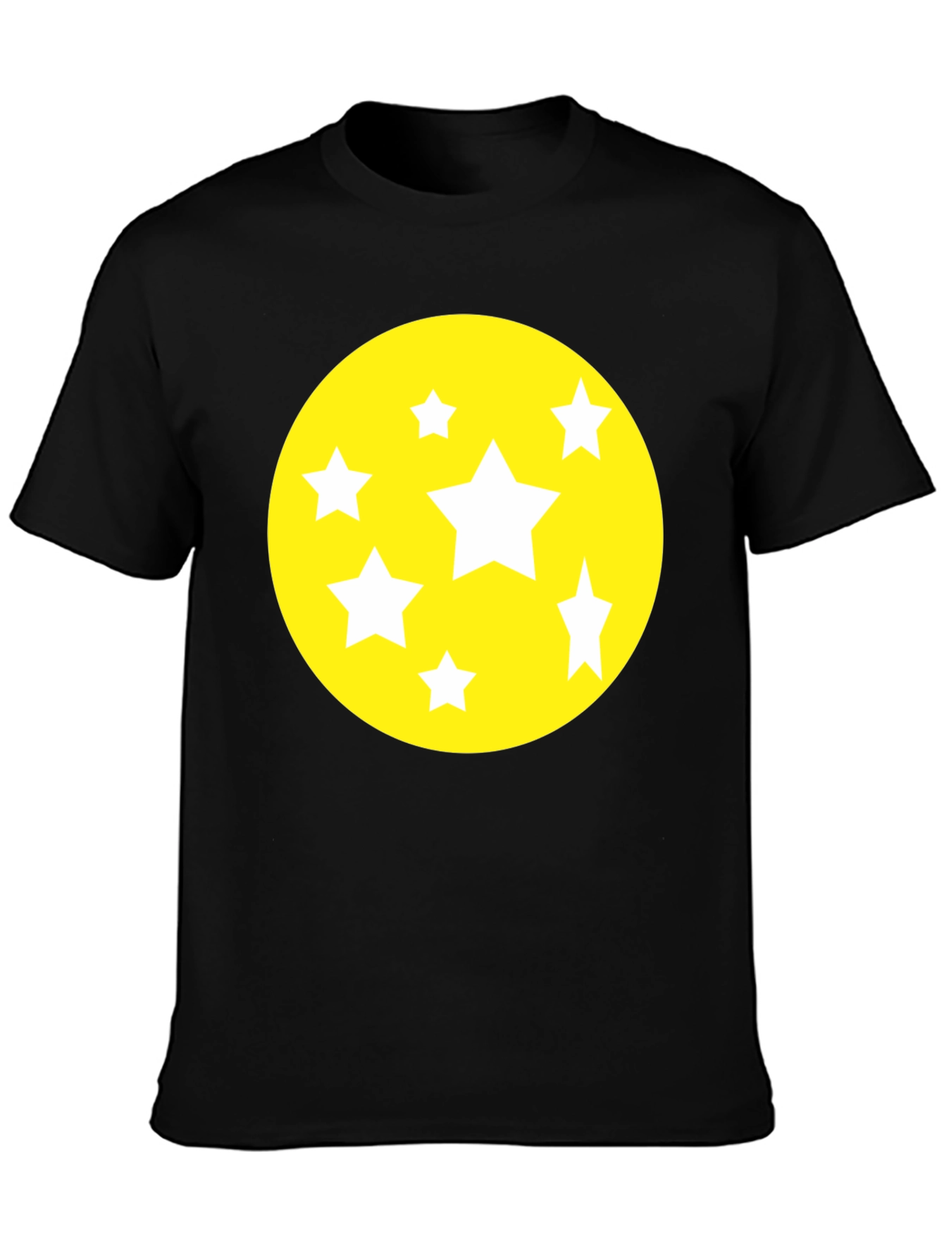 Starry Graphic Tee - Black Cotton Comfort