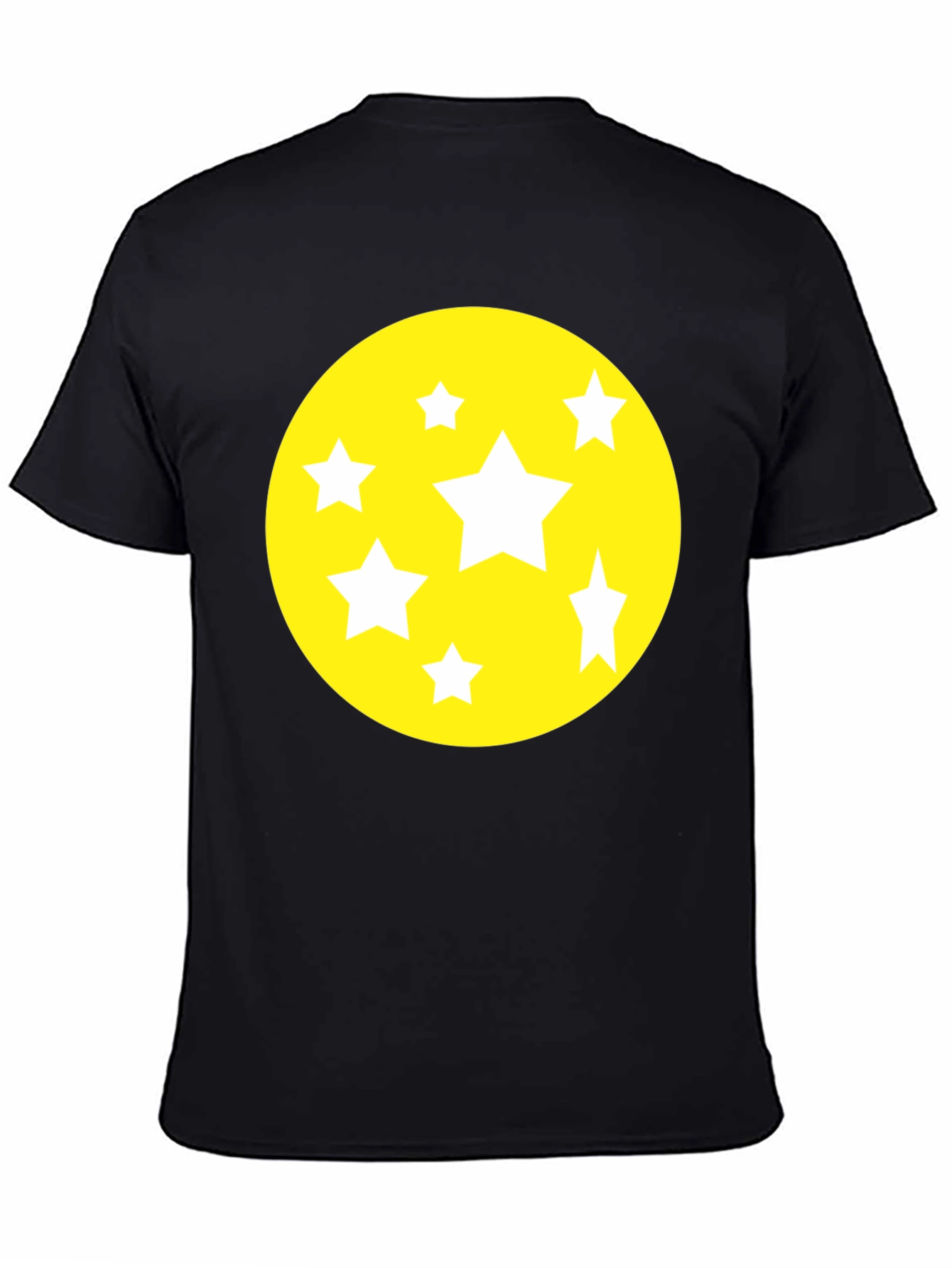 Starry Graphic Tee - Black Cotton Comfort