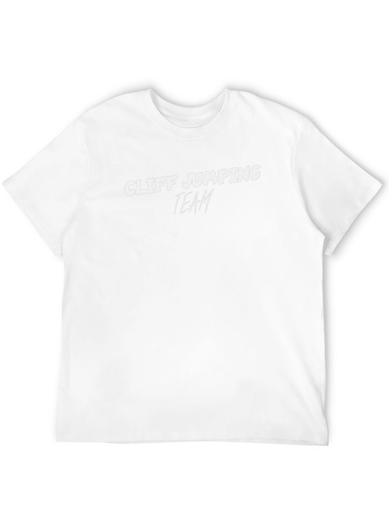 Cliff Jumping Team Black Graphic Tee