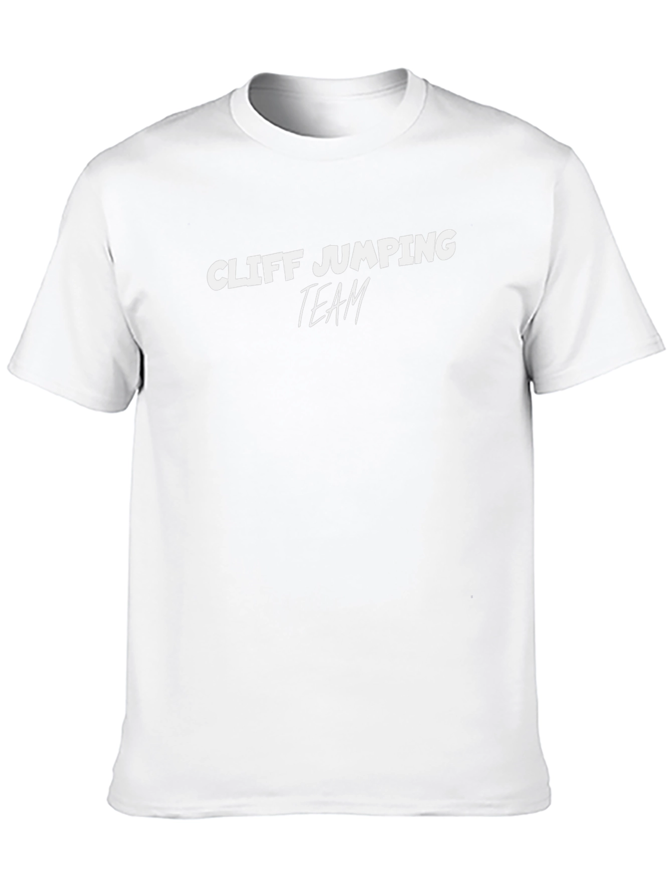 Cliff Jumping Team Black Graphic Tee