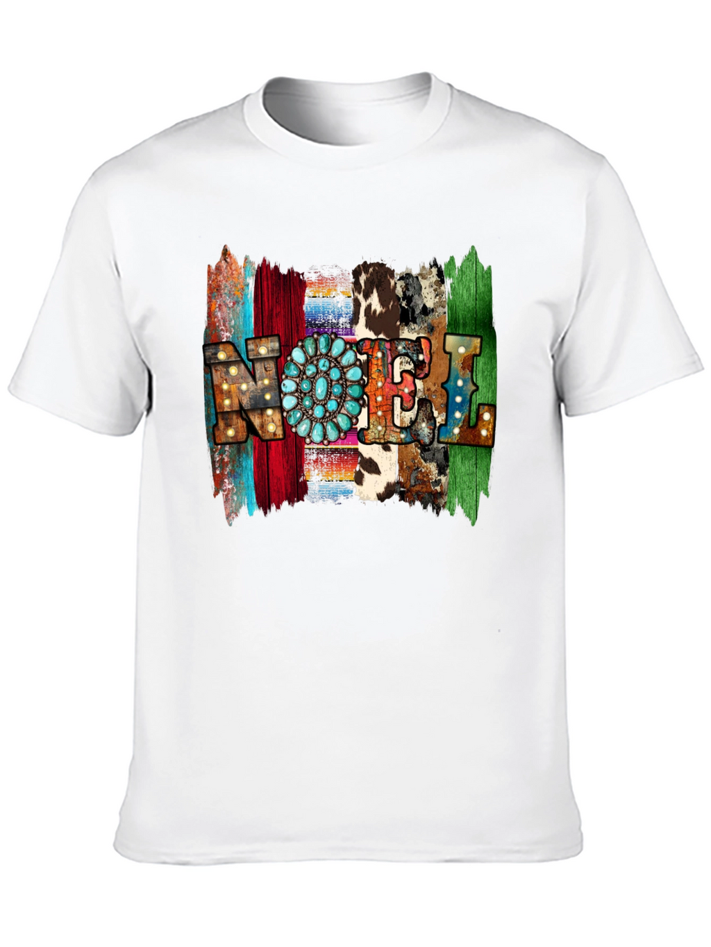 Western Style NOEL T-Shirt - Holiday Festive Tee