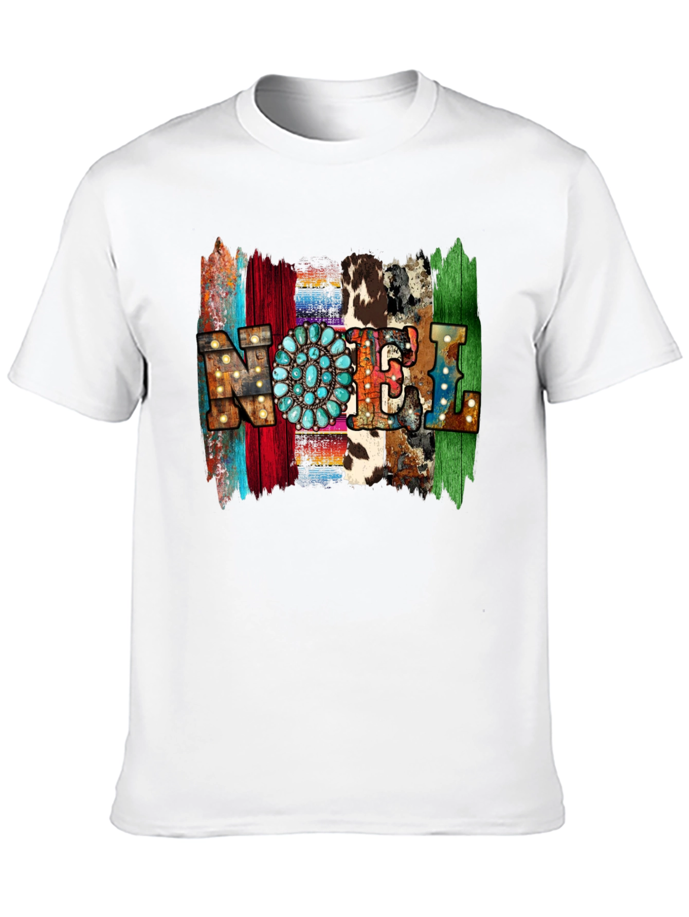 Western Style NOEL T-Shirt - Holiday Festive Tee