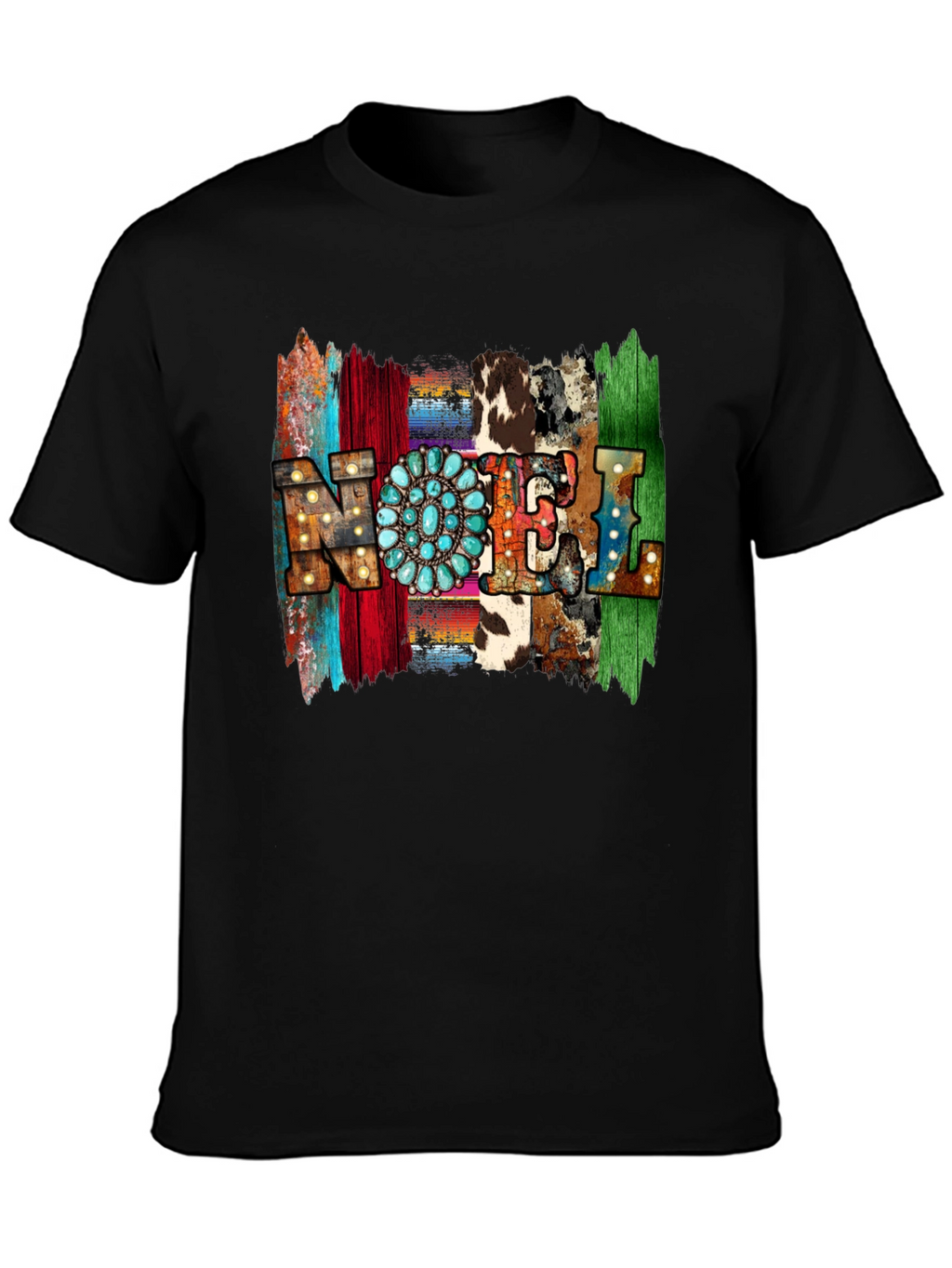Western Style NOEL T-Shirt - Holiday Festive Tee