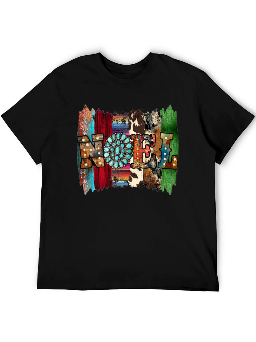 Western Style NOEL T-Shirt - Holiday Festive Tee