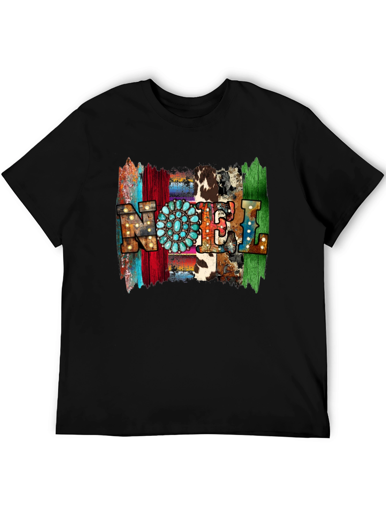 Western Style NOEL T-Shirt - Holiday Festive Tee