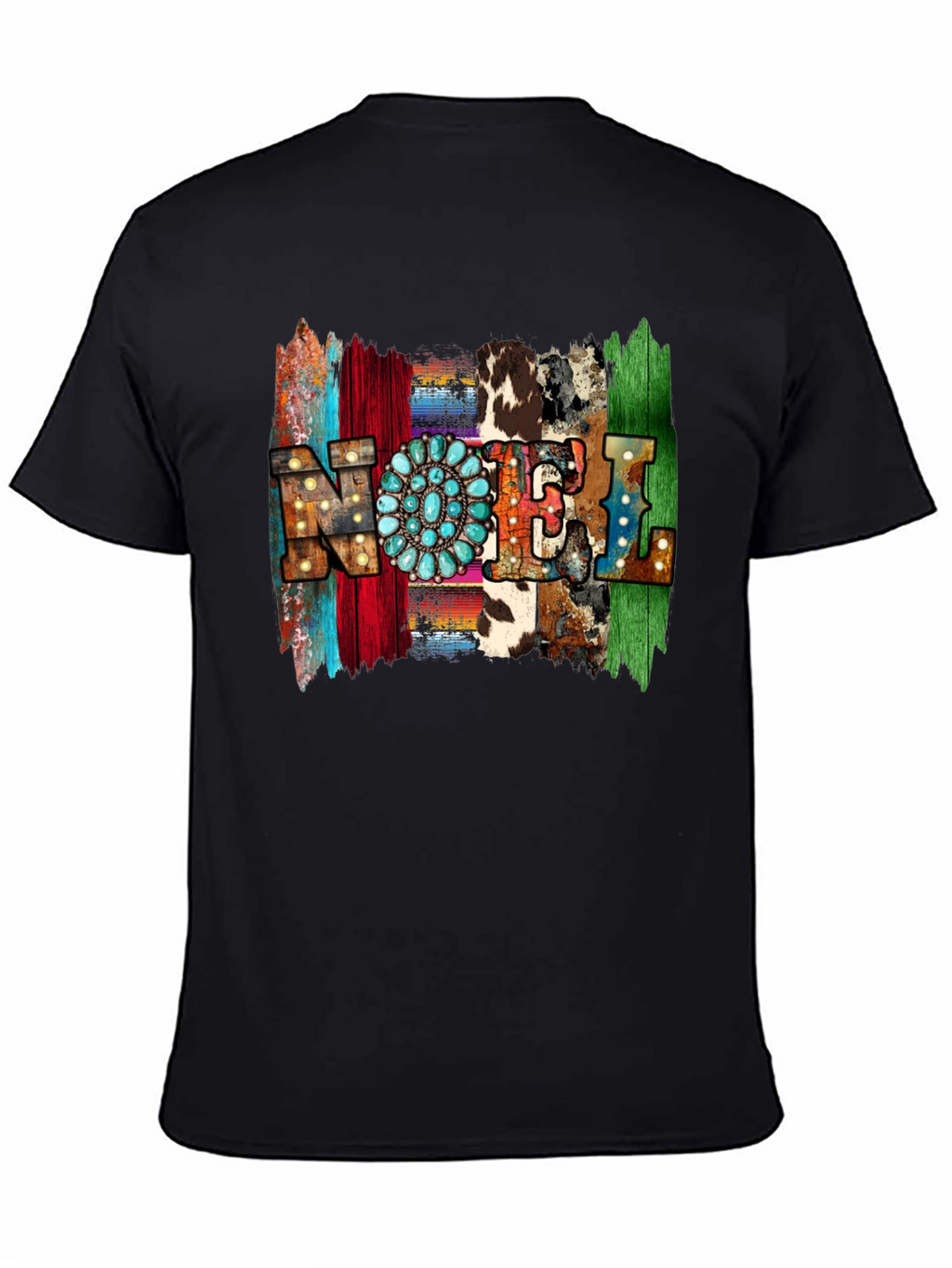 Western Style NOEL T-Shirt - Holiday Festive Tee