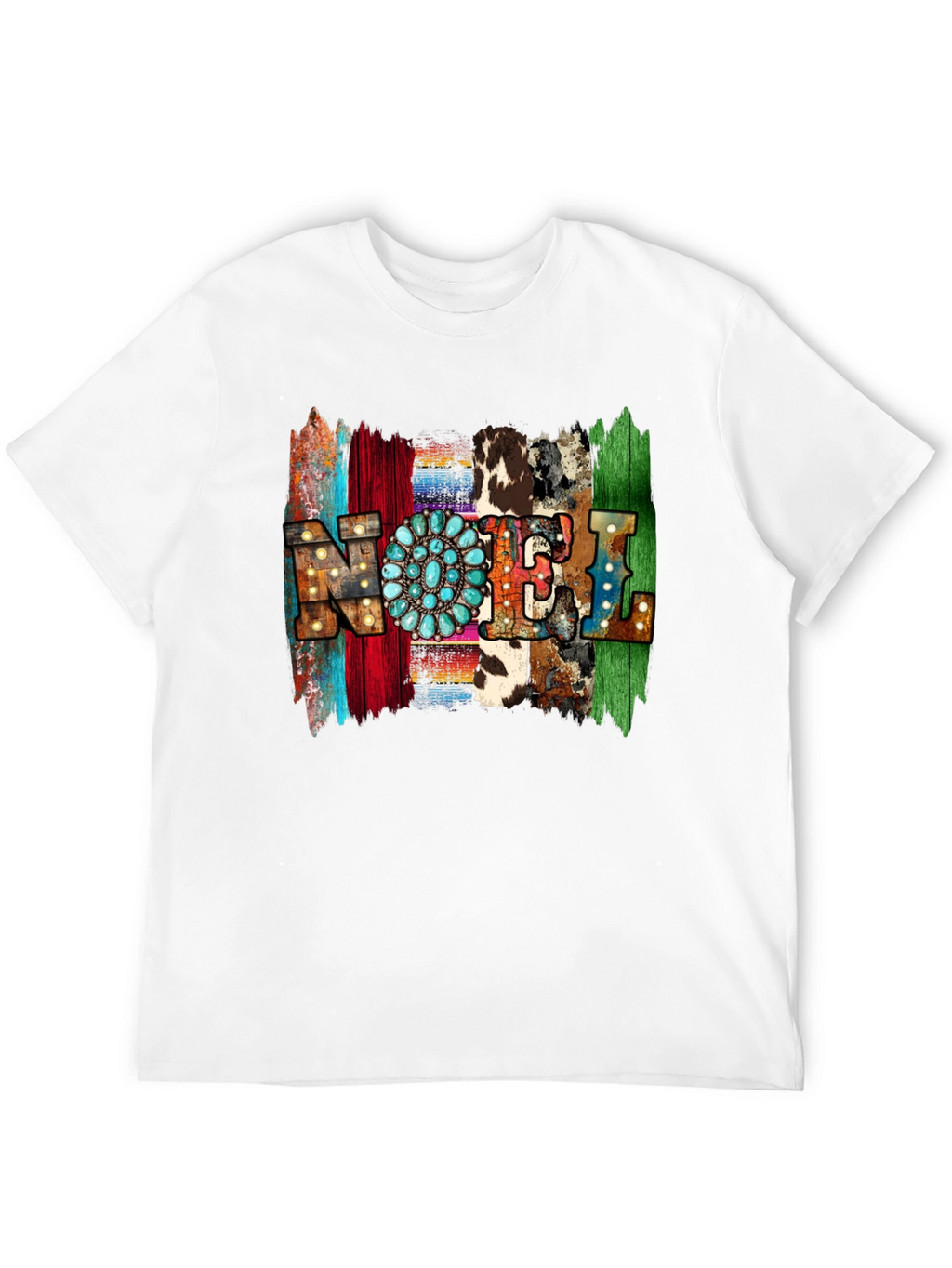 Western Style NOEL T-Shirt - Holiday Festive Tee