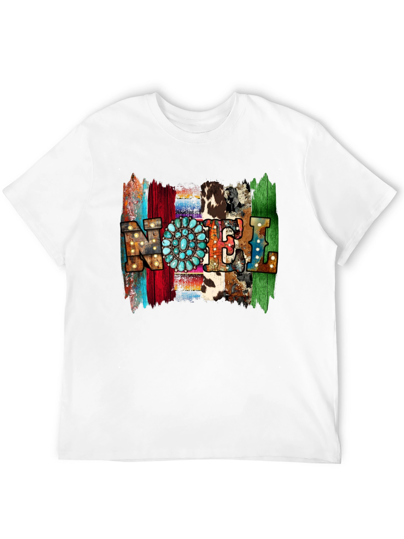 Western Style NOEL T-Shirt - Holiday Festive Tee
