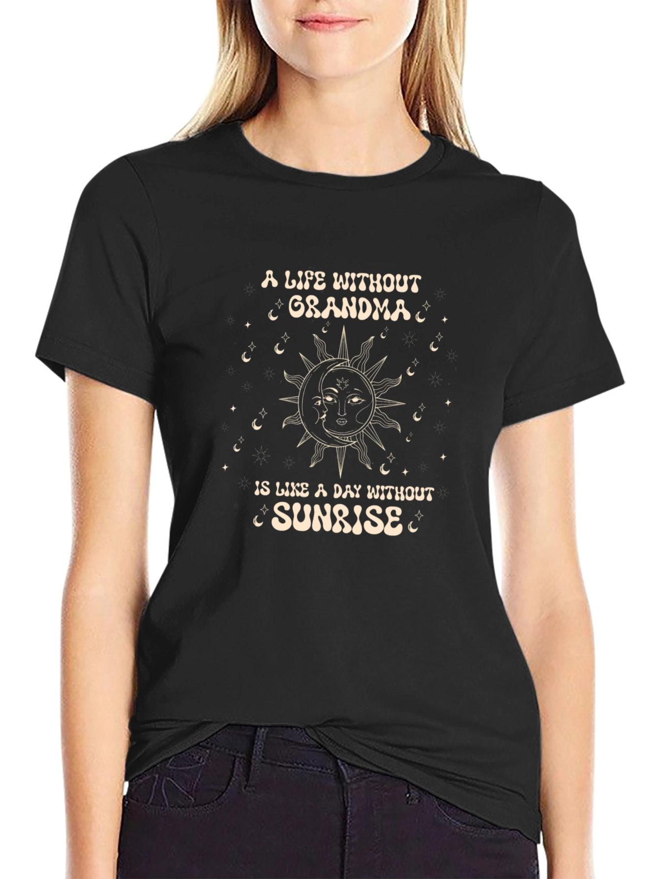 Grandma Love Graphic Tee -  A Life Without Grandma T-Shirt