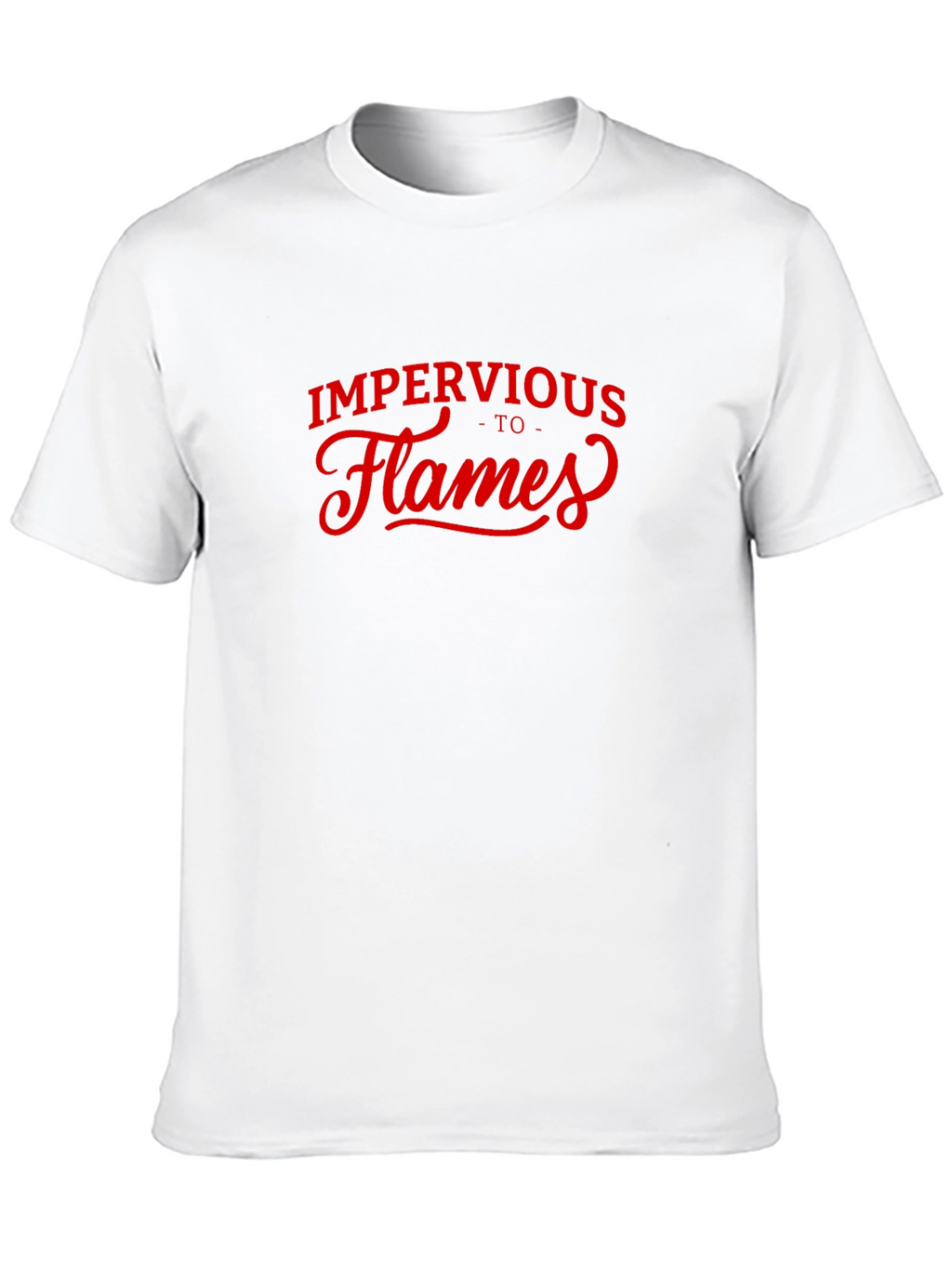 Impervious to Flames Graphic Tee - Black Cotton T-Shirt