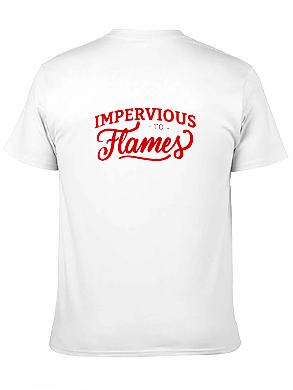 Impervious to Flames Graphic Tee - Black Cotton T-Shirt