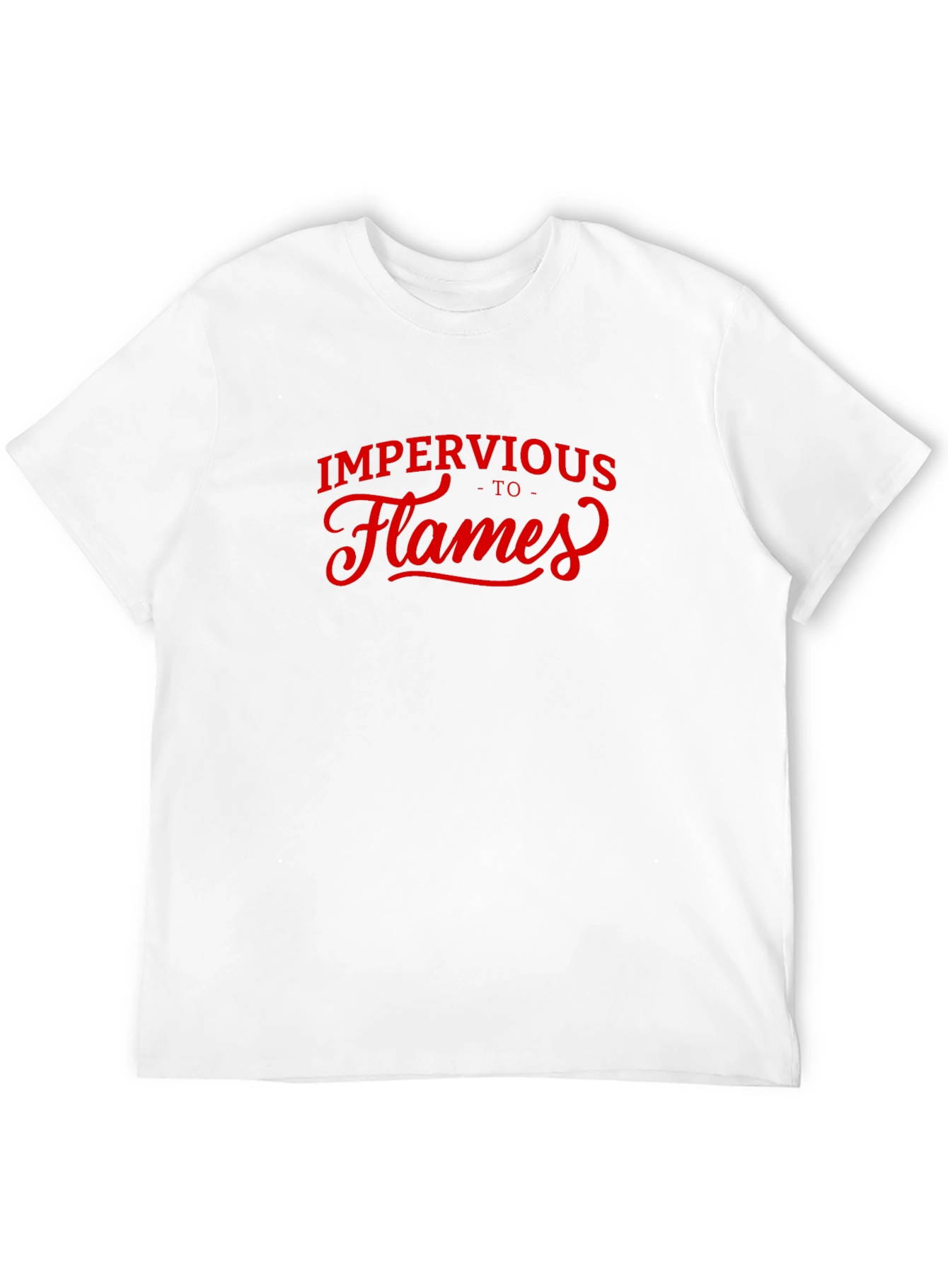 Impervious to Flames Graphic Tee - Black Cotton T-Shirt