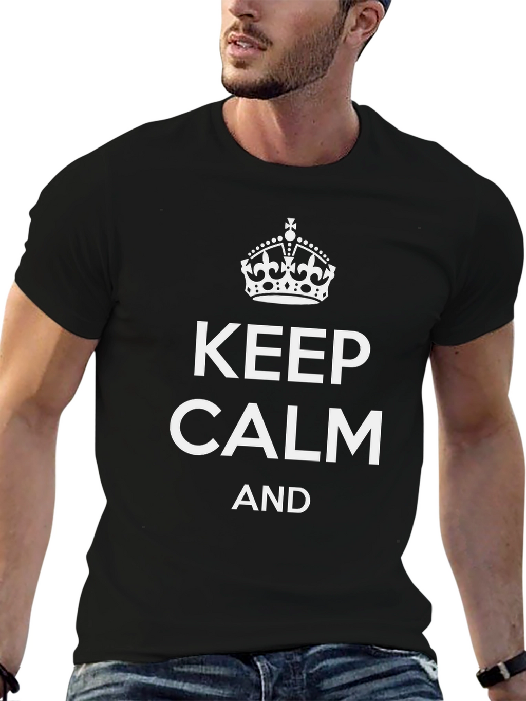 Keep Calm Graphic T-Shirt - Relaxed Fit