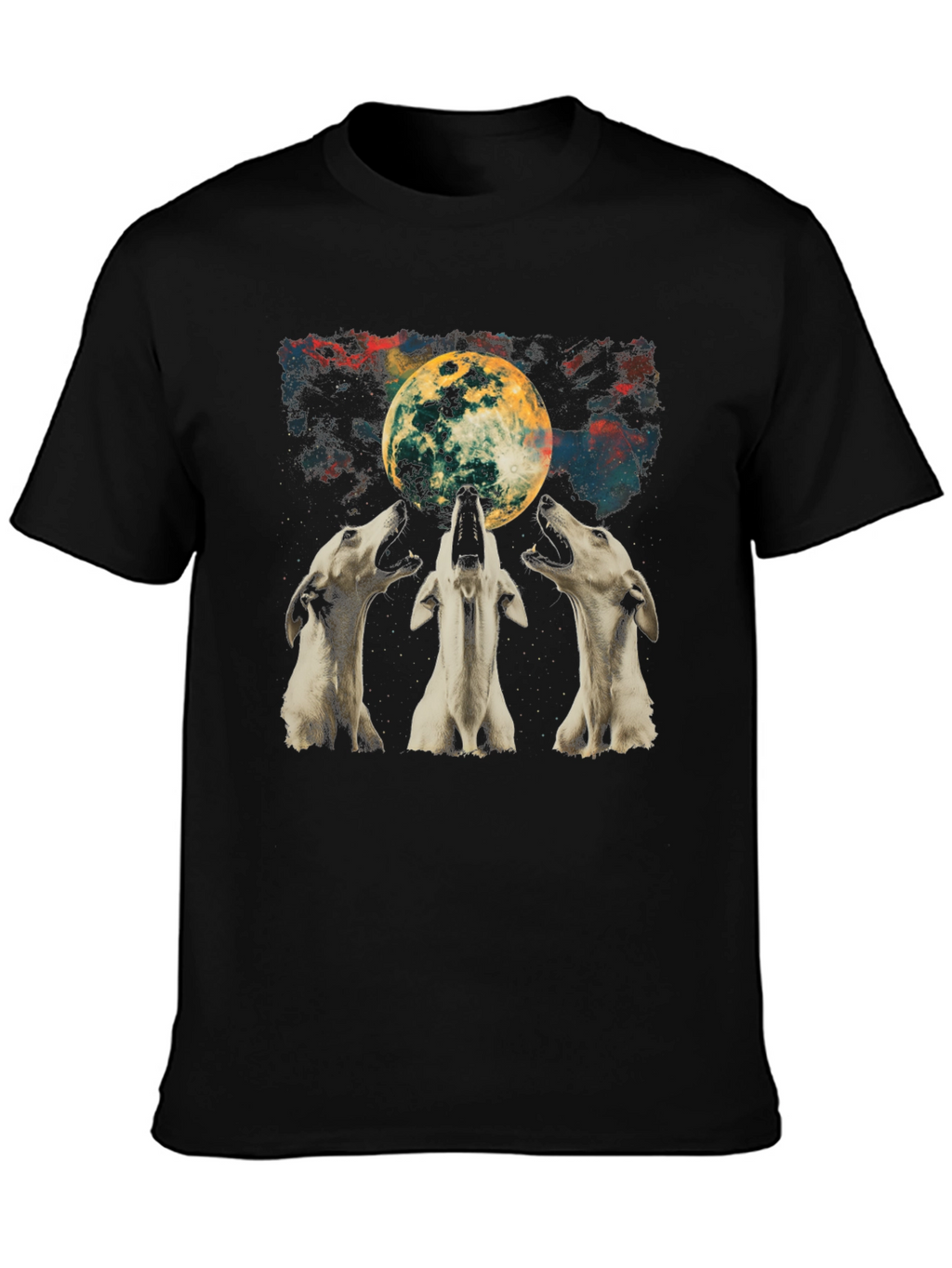 Wolf Moon Graphic Tee - Unisex Black T-Shirt