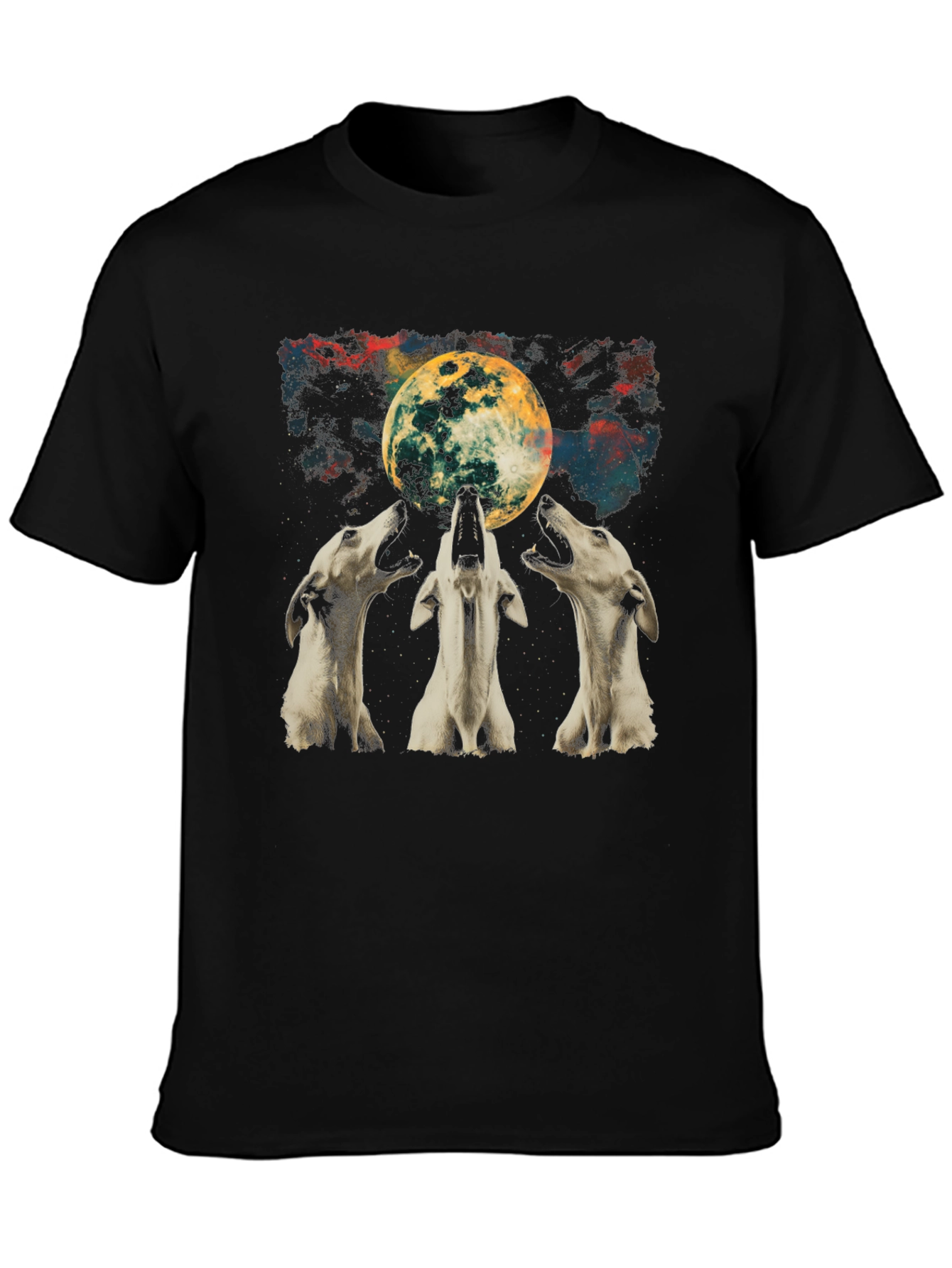 Wolf Moon Graphic Tee - Unisex Black T-Shirt