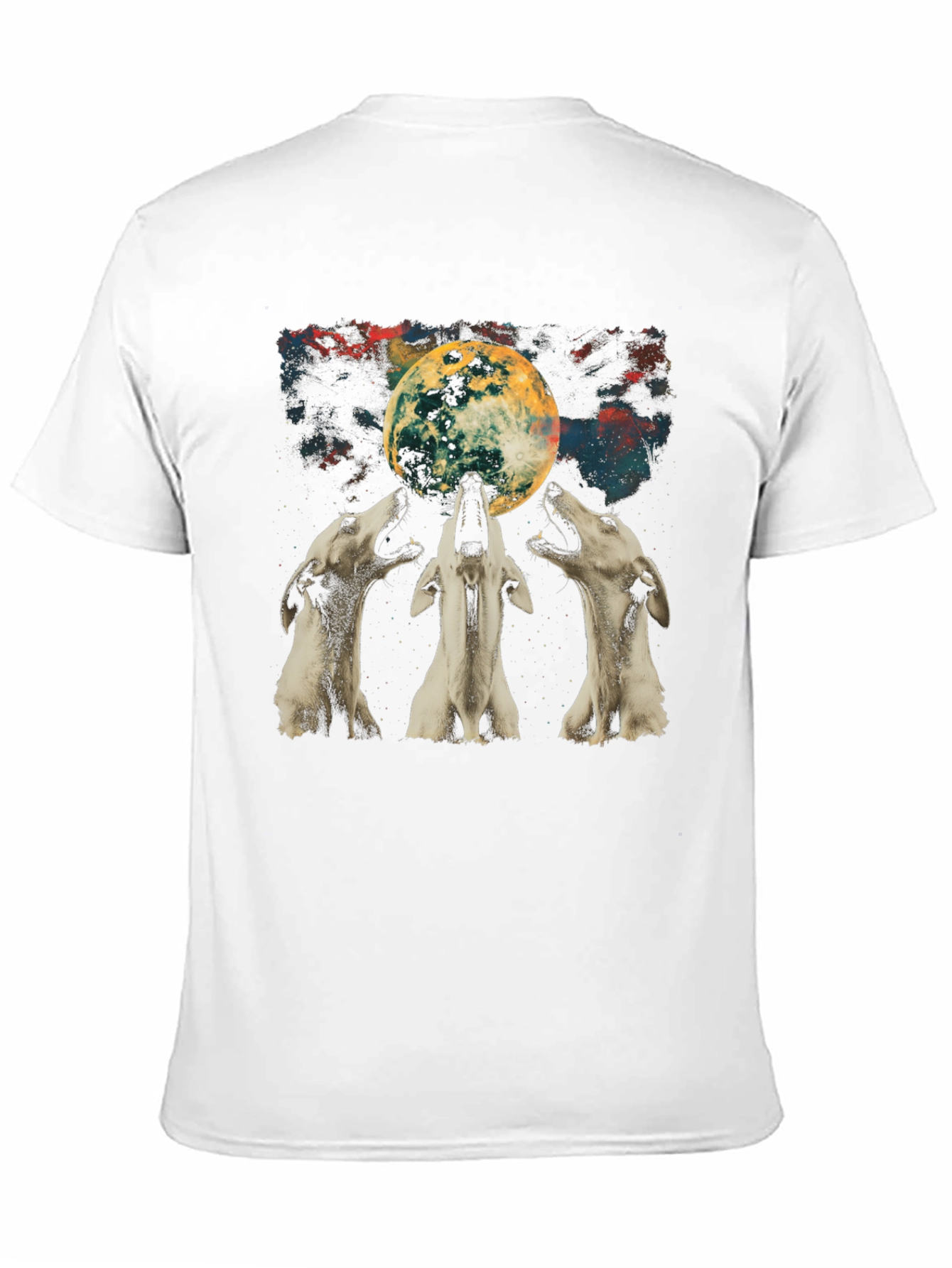 Wolf Moon Graphic Tee - Unisex Black T-Shirt