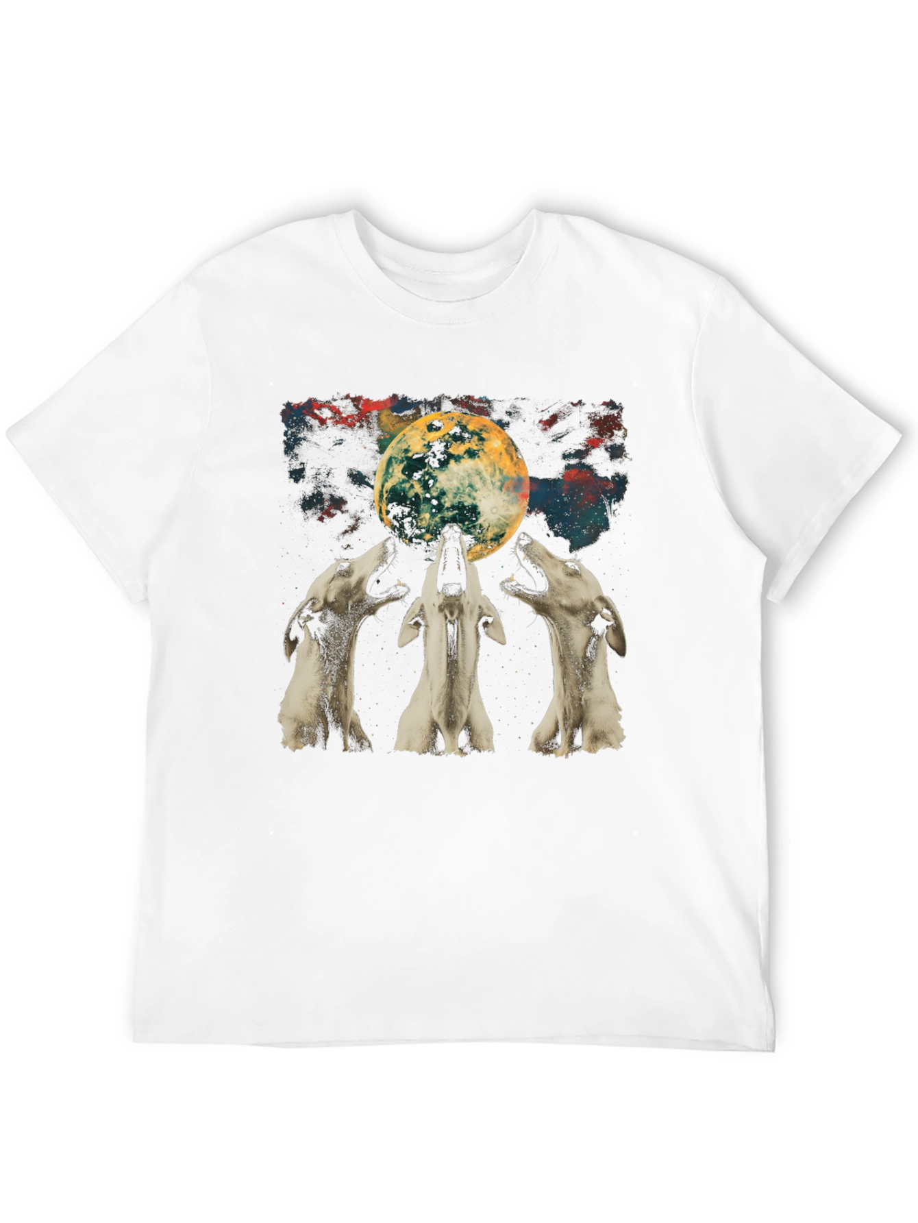 Wolf Moon Graphic Tee - Unisex Black T-Shirt