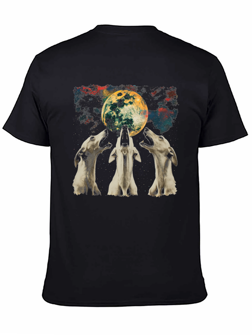 Wolf Moon Graphic Tee - Unisex Black T-Shirt